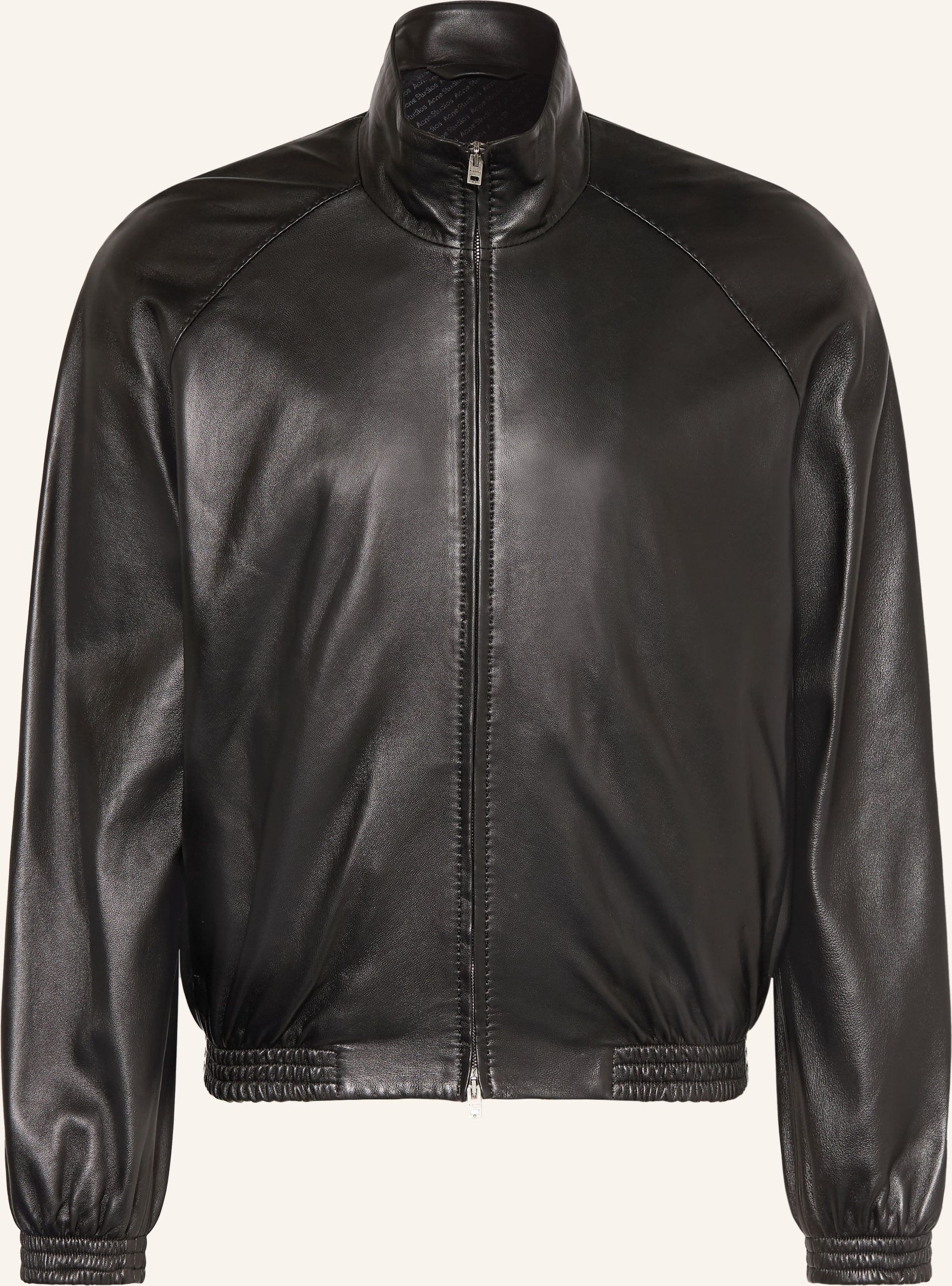Acne Studios Lederblouson schwarz