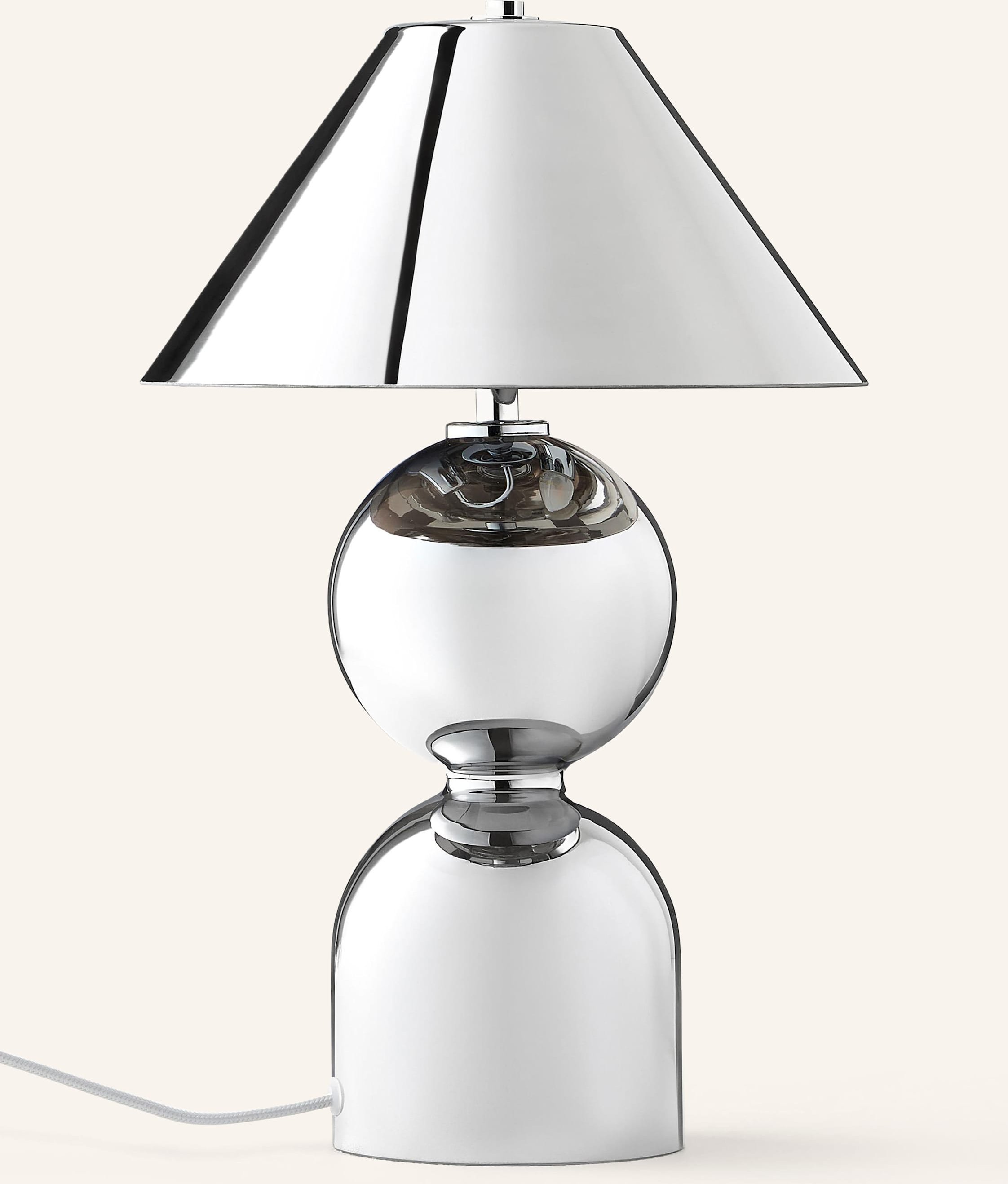 Westwing Collection Tischleuchte Danielle silber