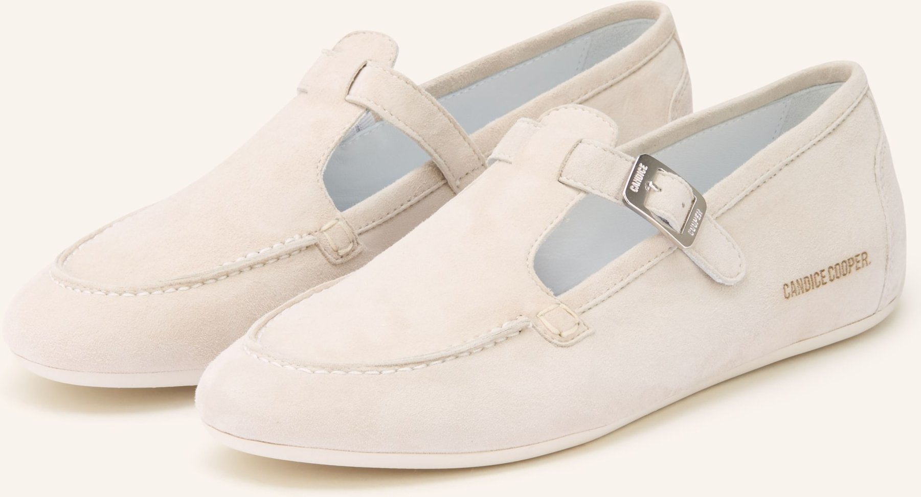Candice Cooper Mary-Jane-Loafer Rock Mok beige