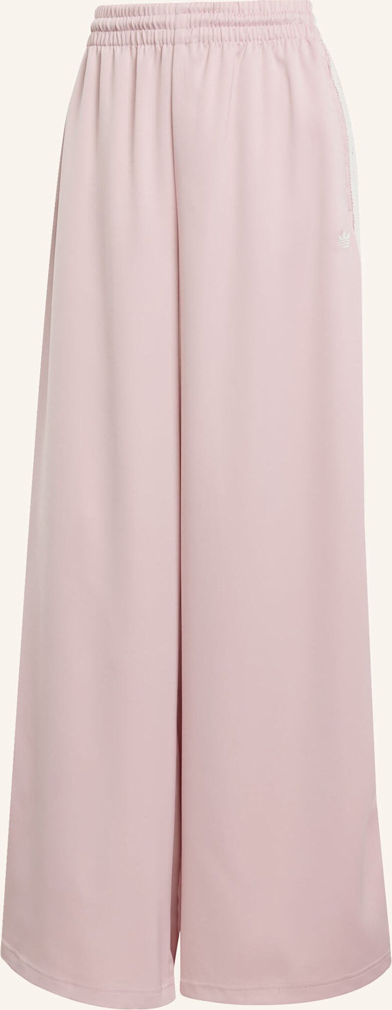 Adidas Originals Adidas Originals Satin Wide Leg Hose Mit Rüschen 3-Streifen pink