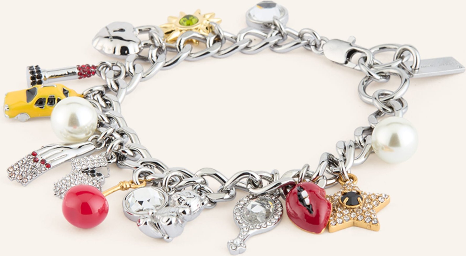 Marc Jacobs Armband The Trinket Charm silber