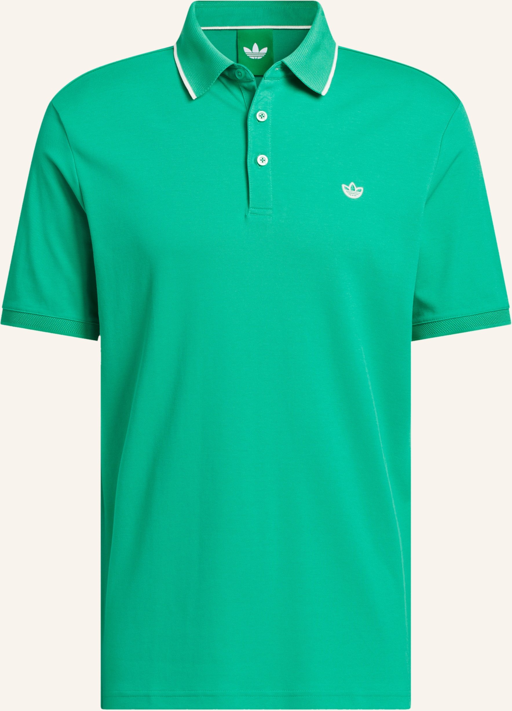 Adidas Originals Piqué-Poloshirt Originals Twistknit Trefoil gruen