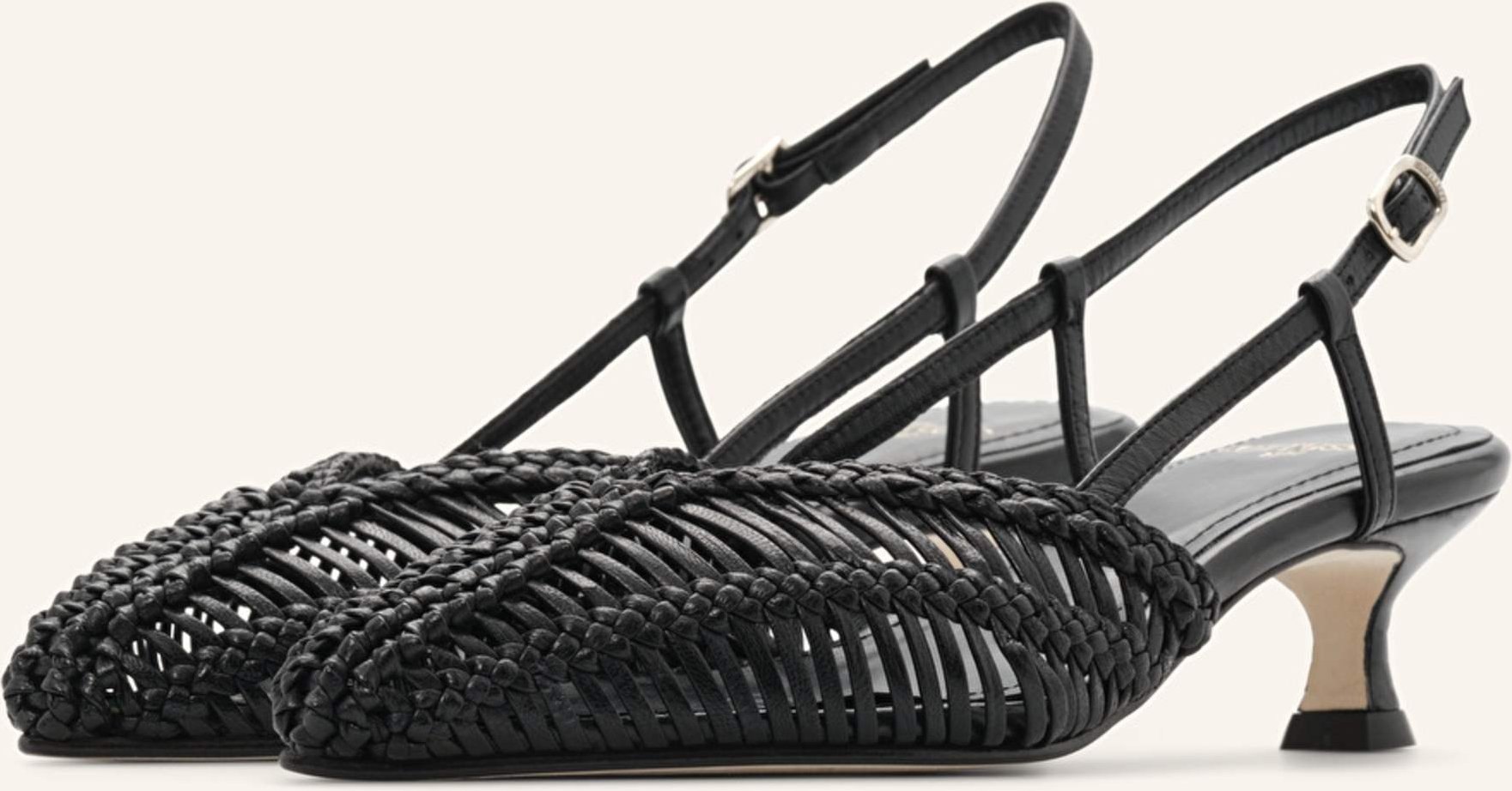 Lottusse Slingbacks Edit schwarz