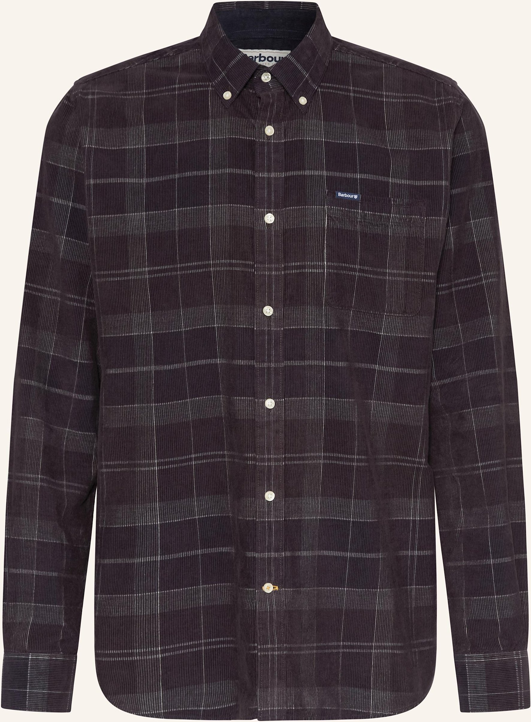 Barbour Cordhemd Blair Tailored Fit braun