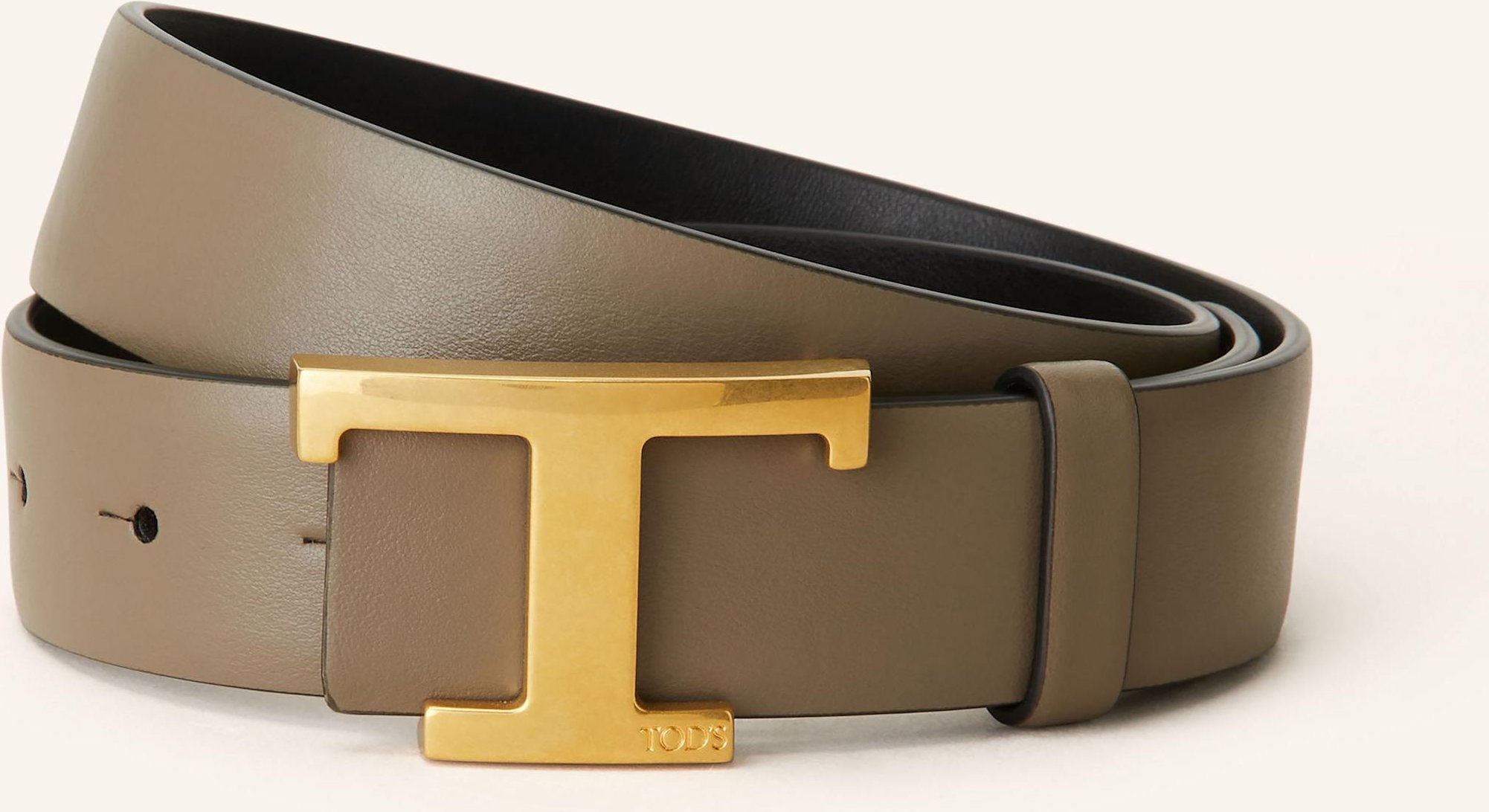 Thumbnail - Tod's Ledergürtel Zum Wenden grau