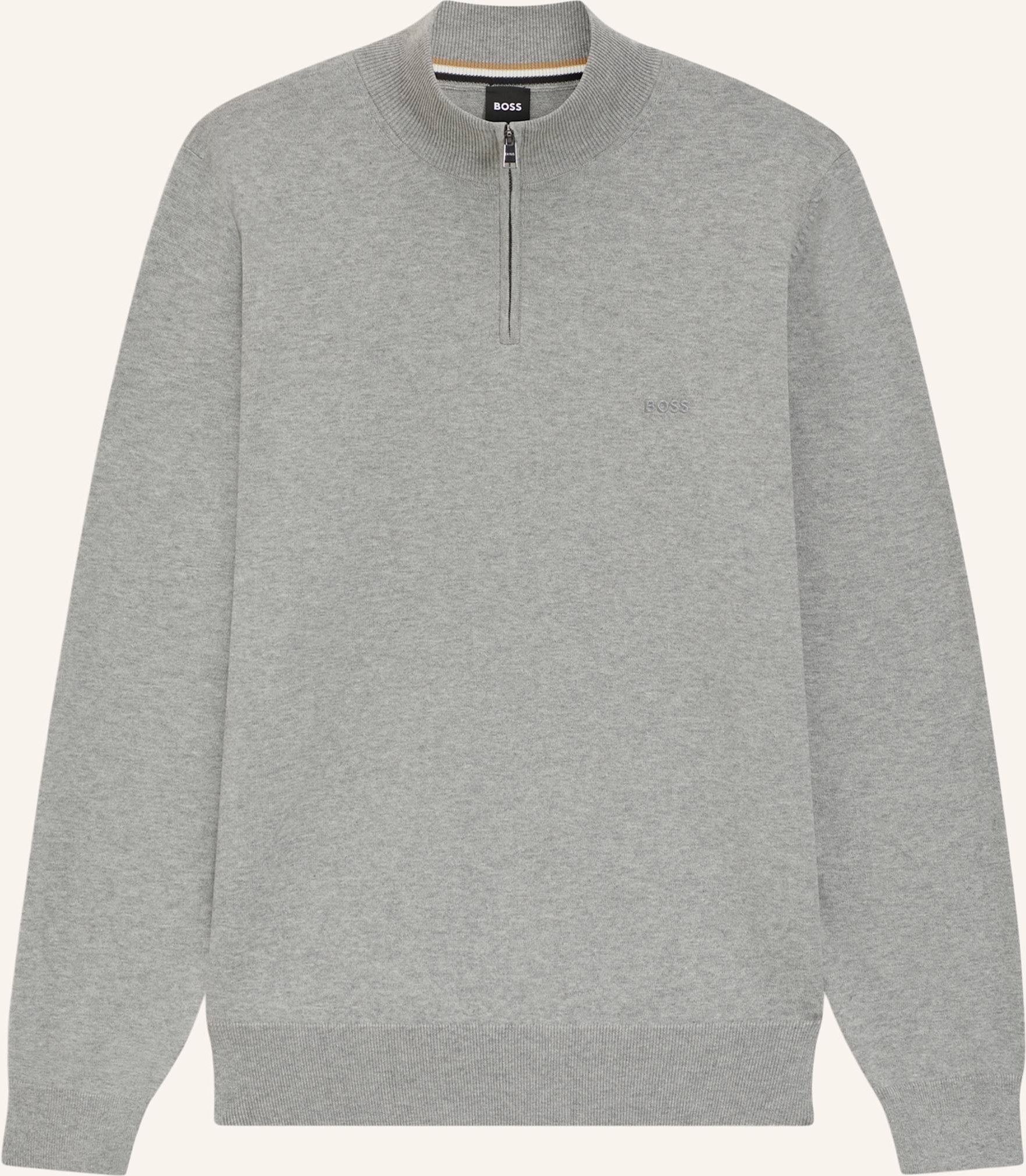 Boss Pullover Padro-L Regular Fit silber