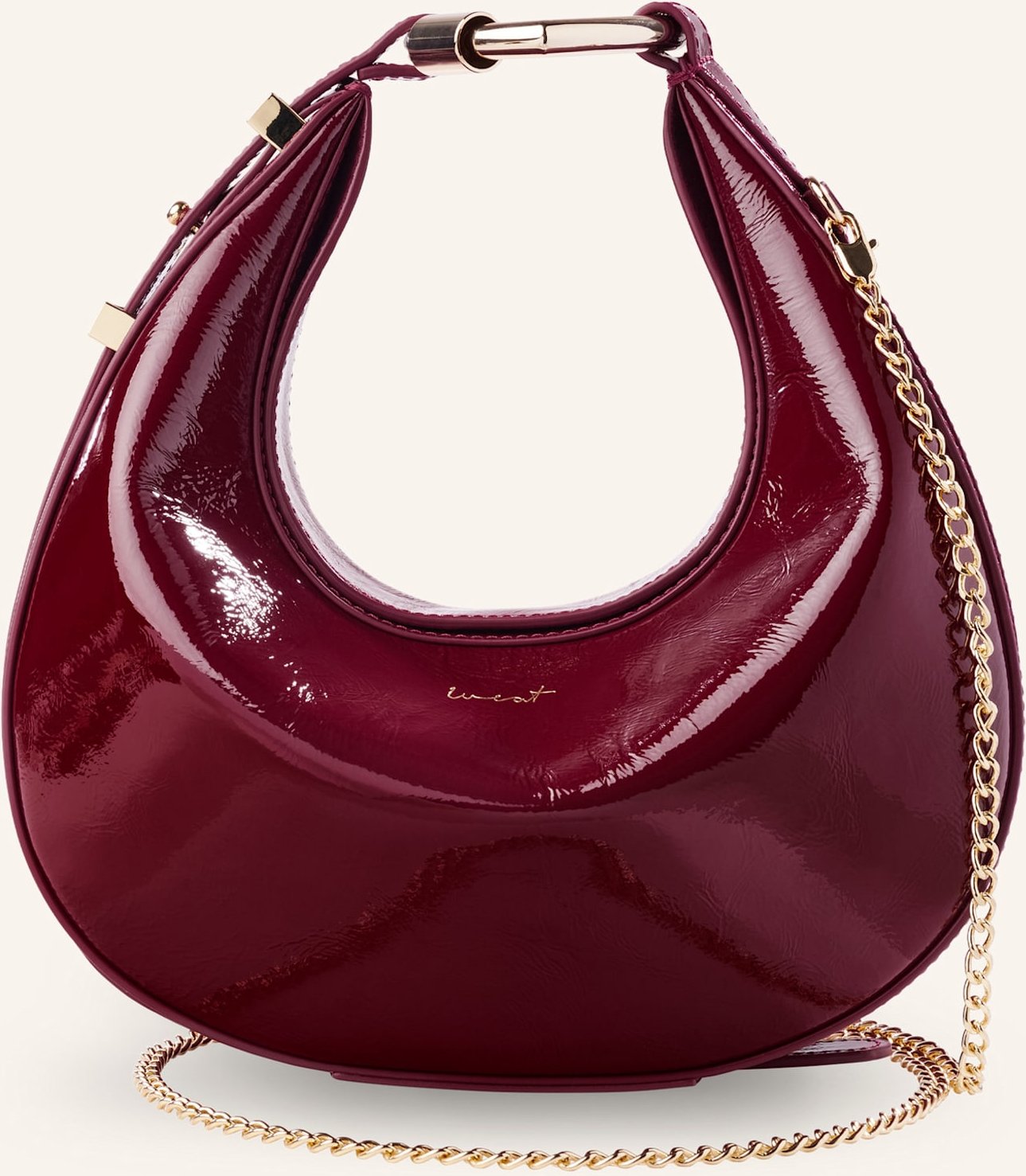 Weat Handtasche Halfmoon Bag rot