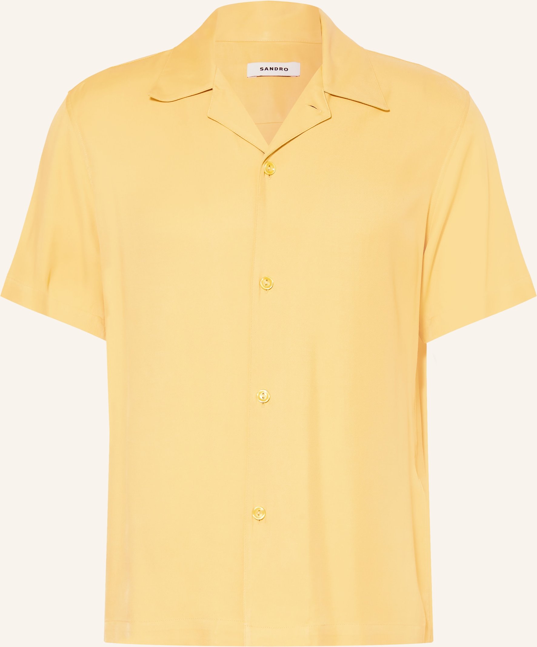 Sandro Resorthemd Regular Fit gelb