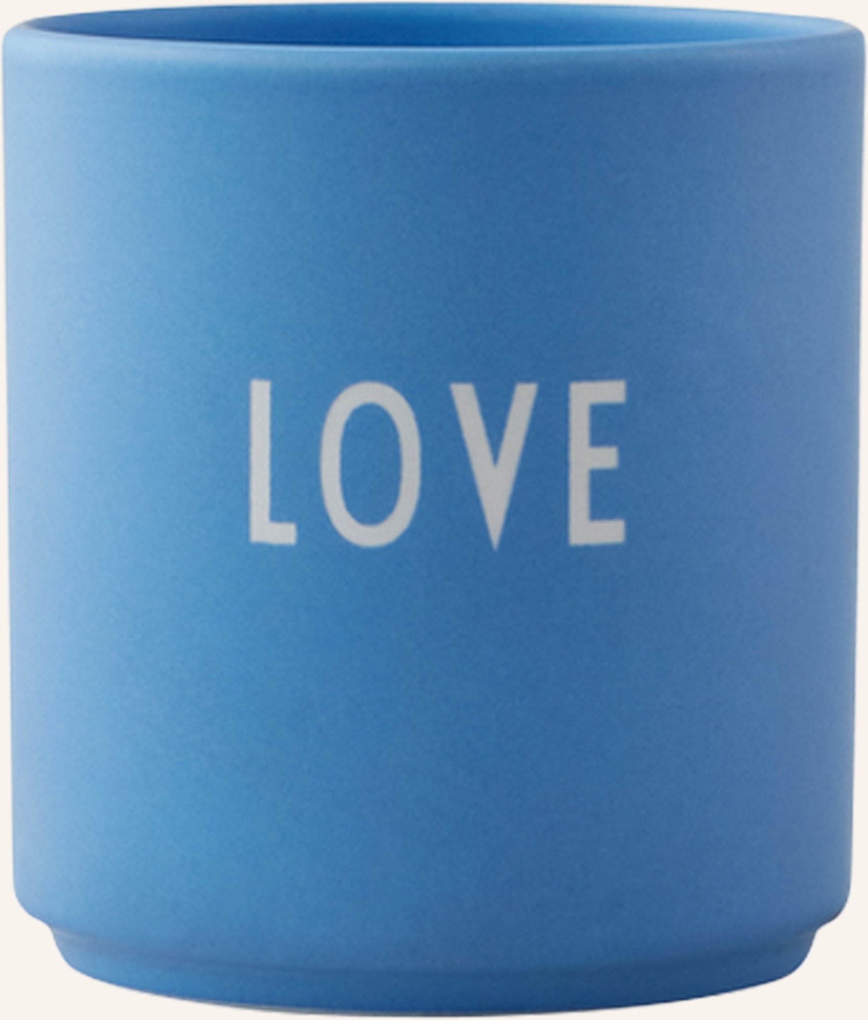 Design Letters Becher Love blau