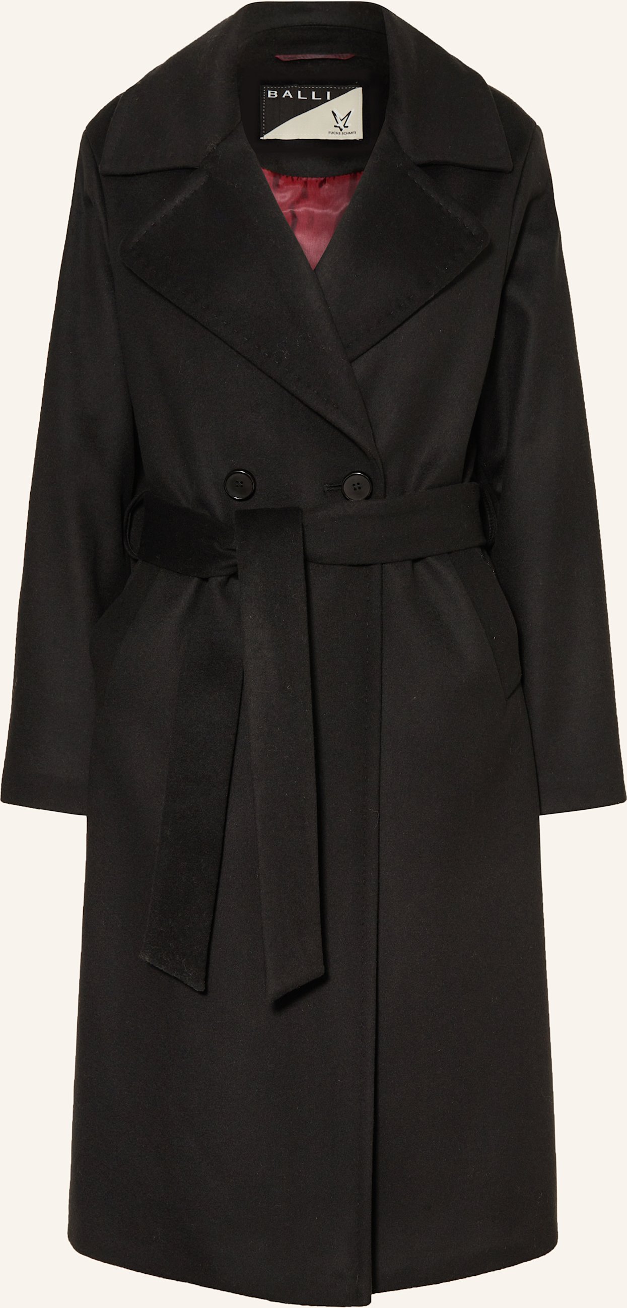 Fuchs Schmitt Wollmantel schwarz