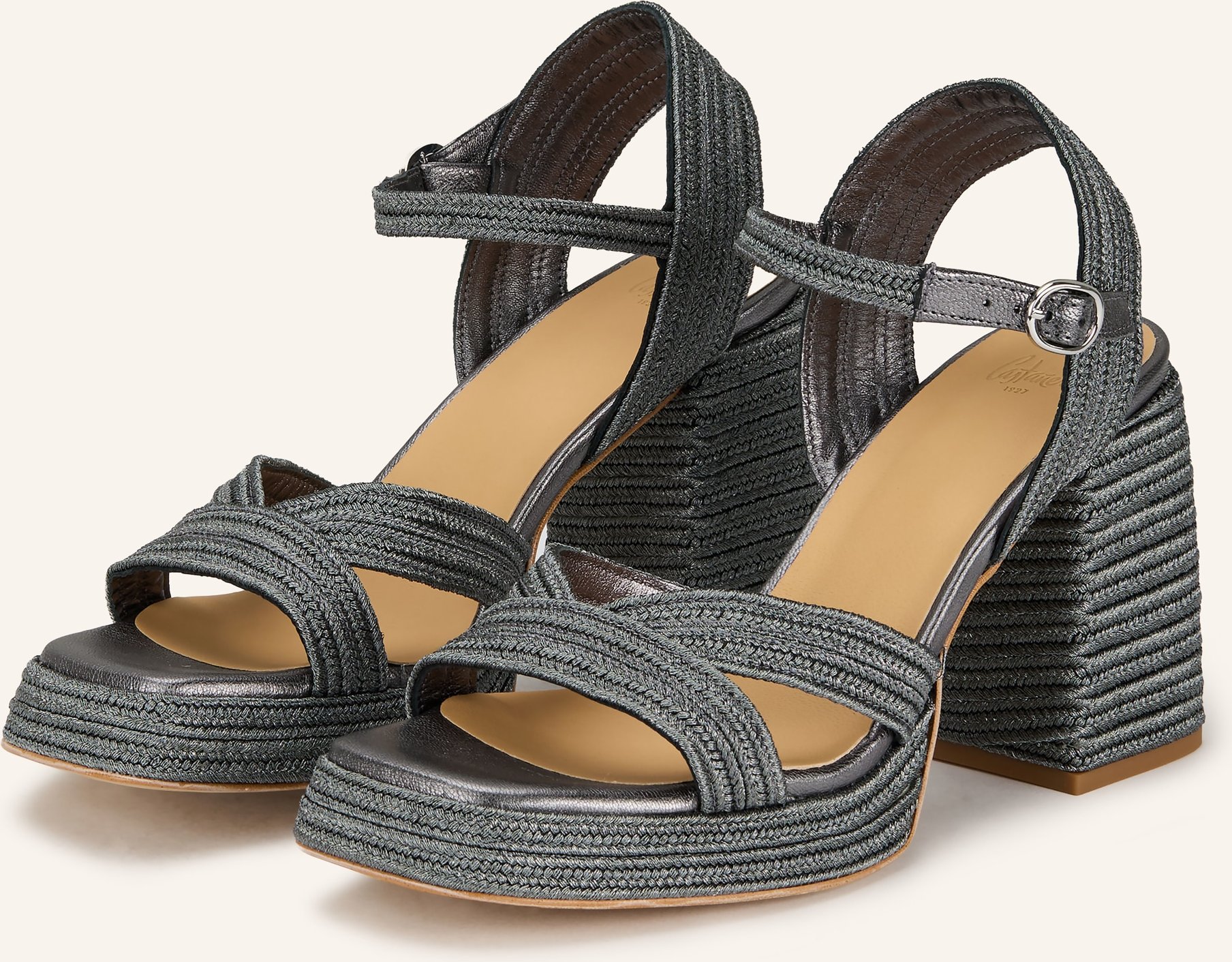 Castaner Sandaletten Valle silber