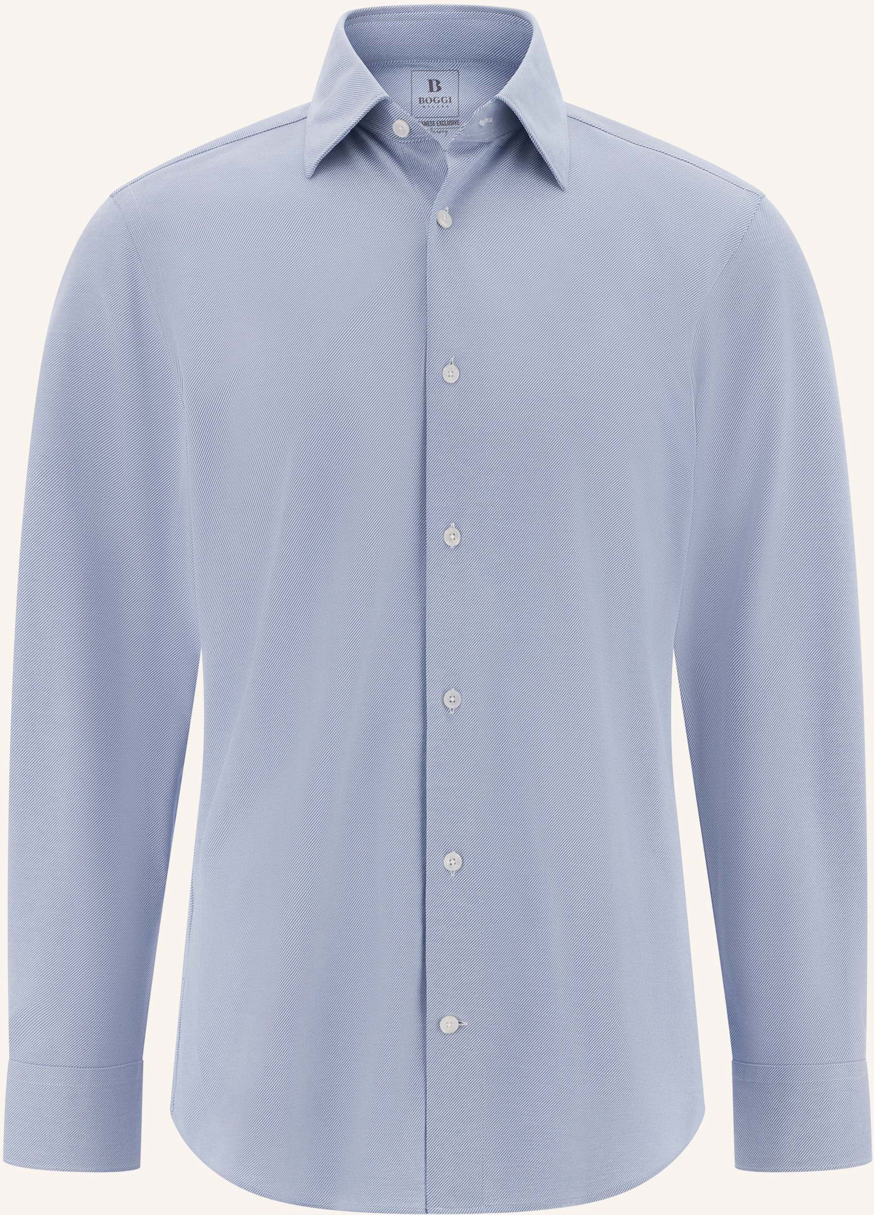 Boggi Milano Jerseyhemd Regular Fit blau