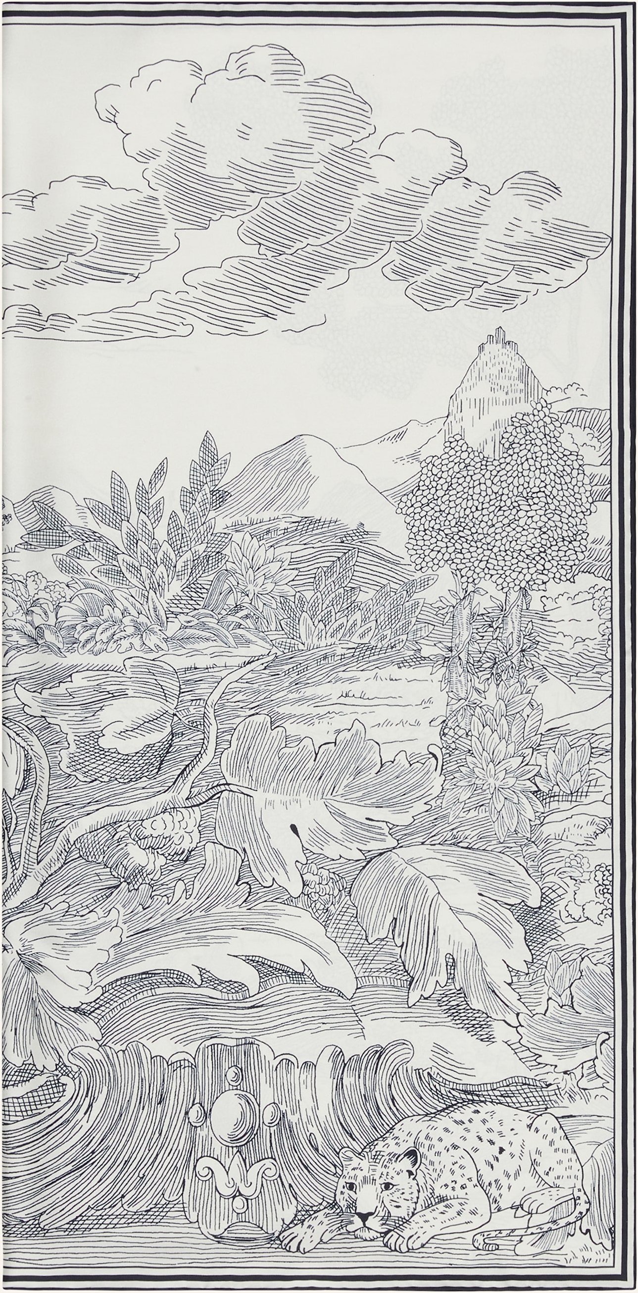 Inoui Editions Tuch Aus Seide weiss