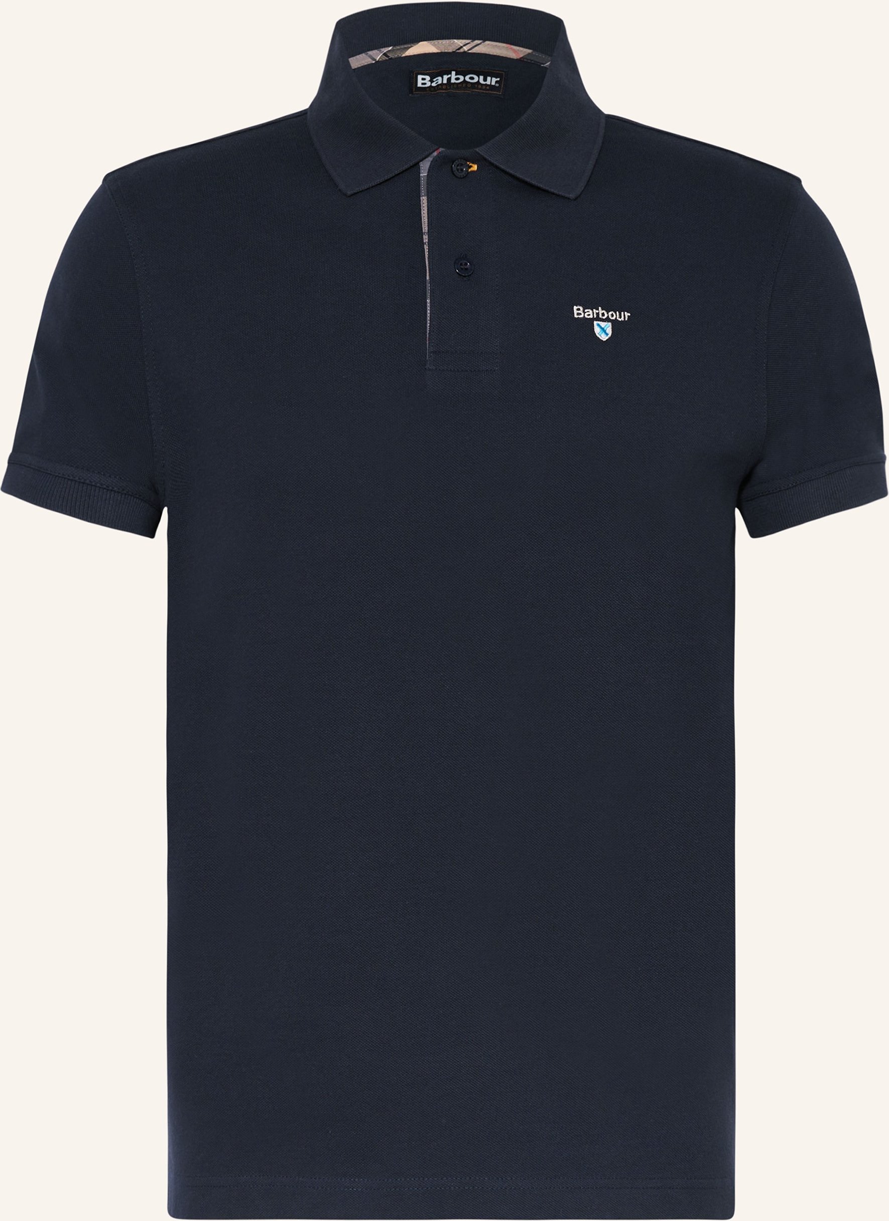 Barbour Piqué-Poloshirt blau