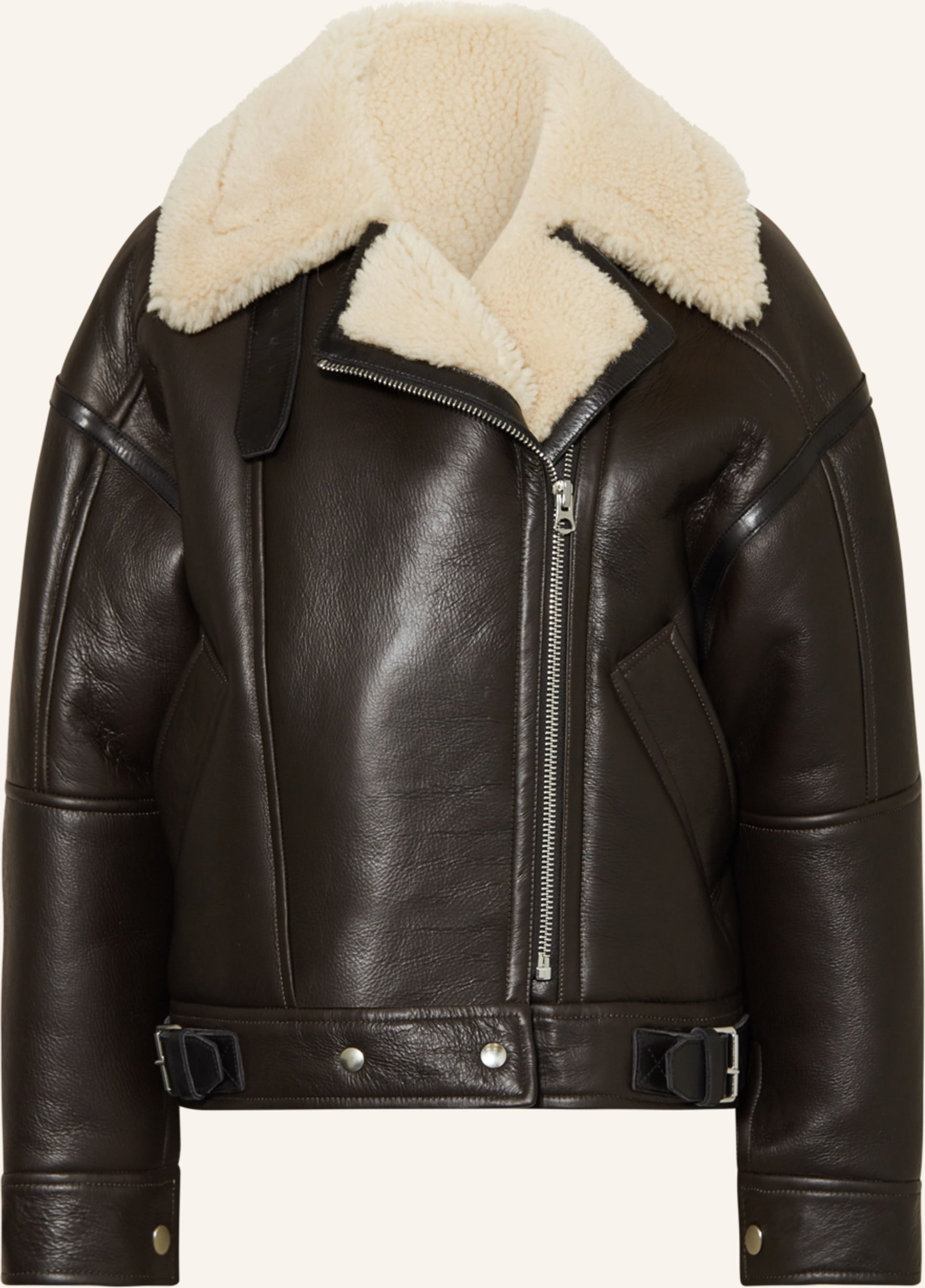 Acne Studios Lederjacke braun