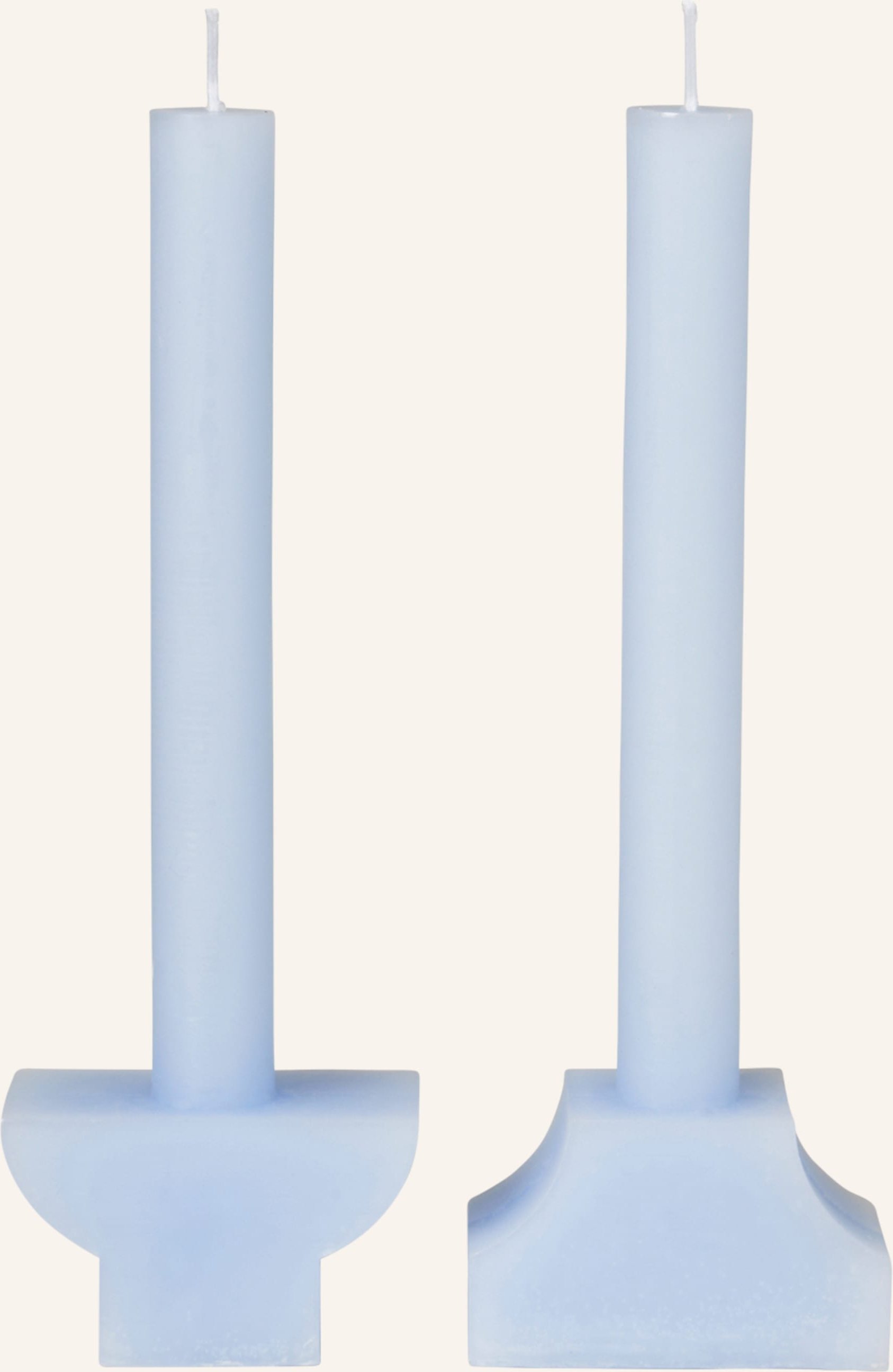 Broste Copenhagen 2er-Set Kerzen Pilas blau