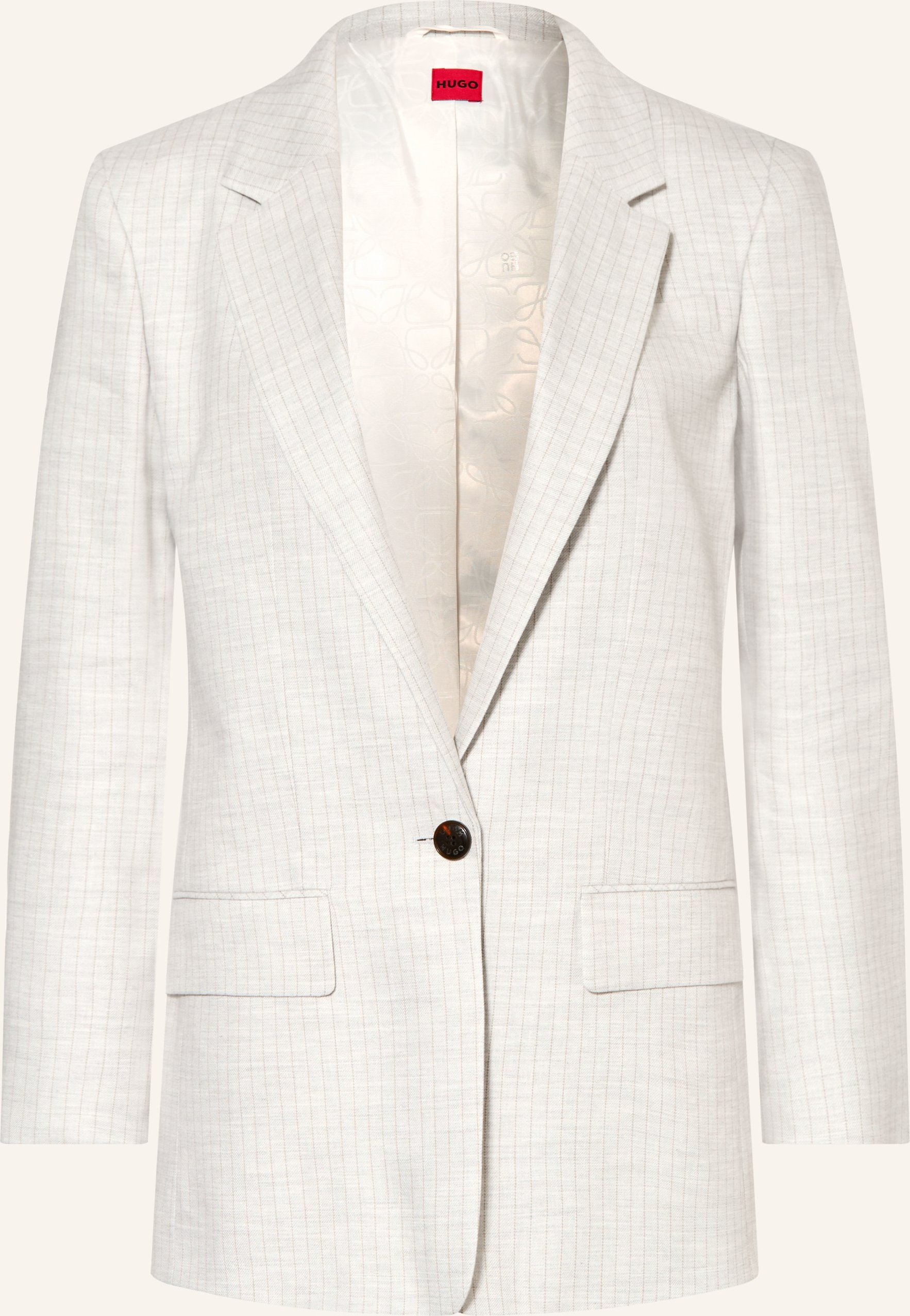 Hugo Blazer Anettea Mit Leinen grau