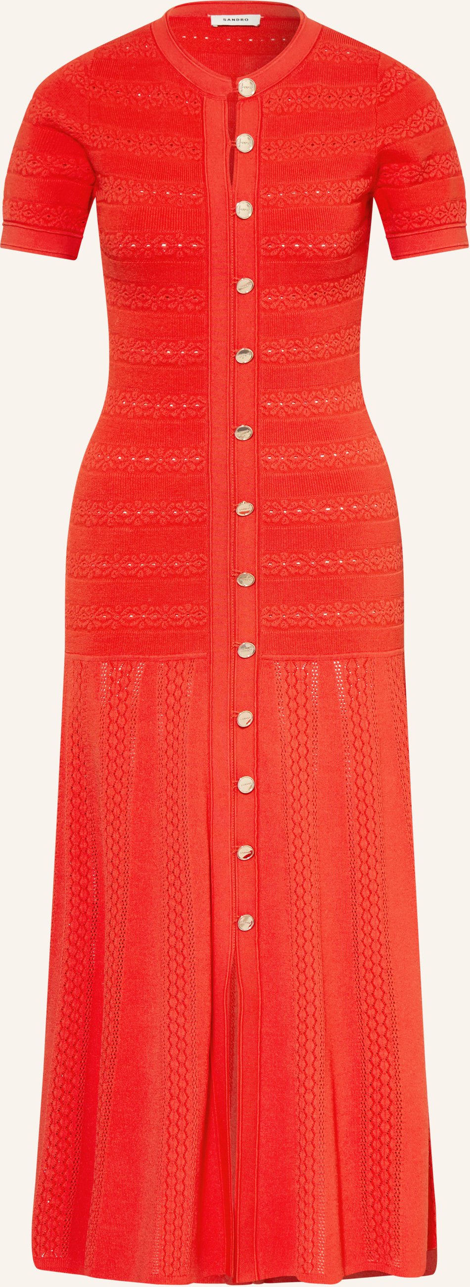 Sandro Strickkleid rot