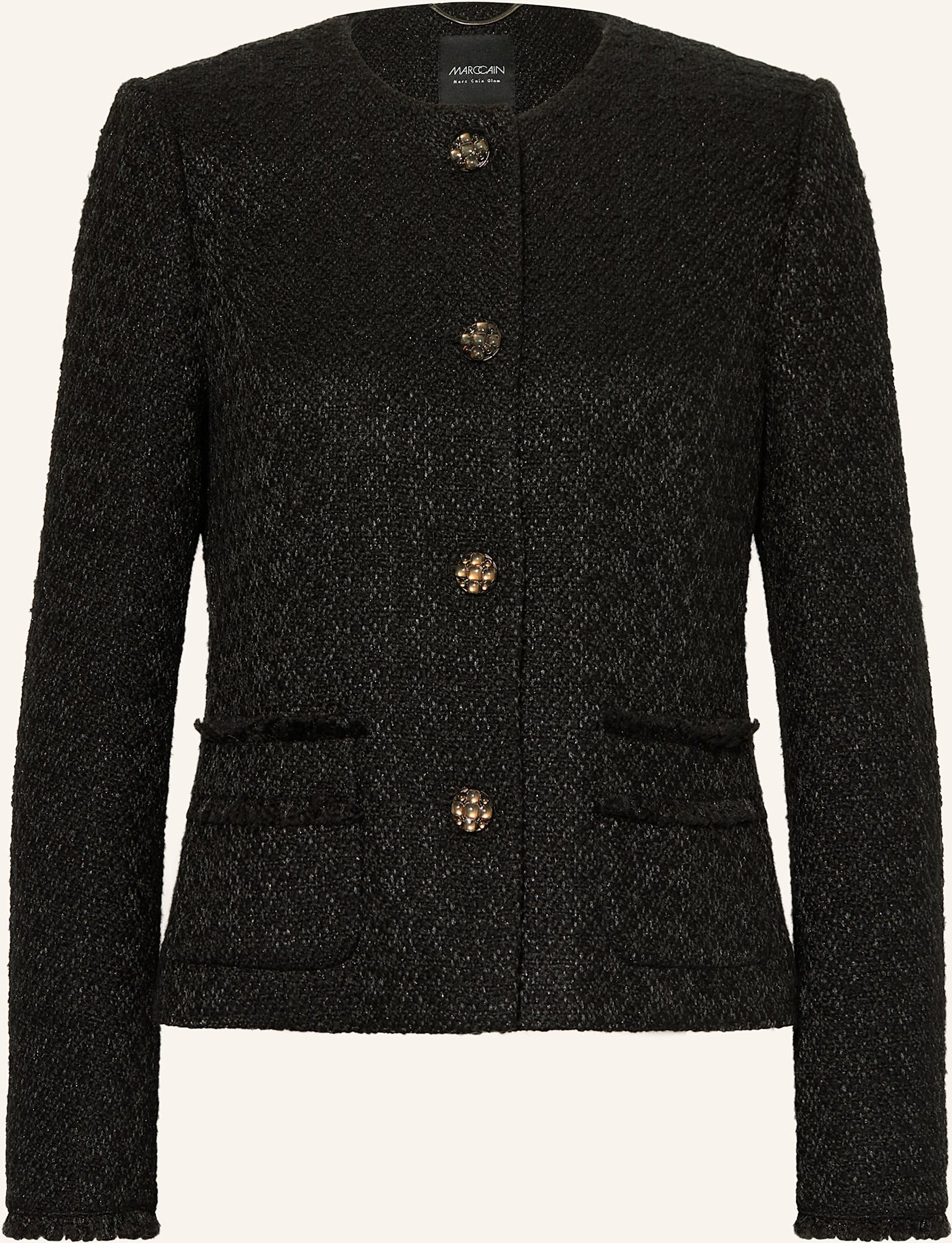 Marc Cain Bouclé-Blazer schwarz