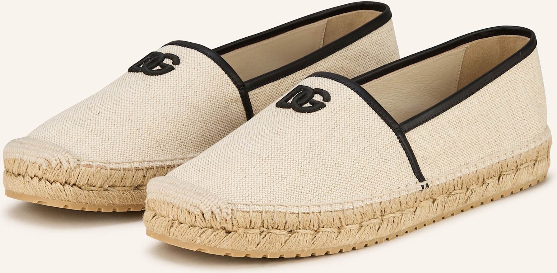Thumbnail - Dolce & Gabbana Espadrilles beige