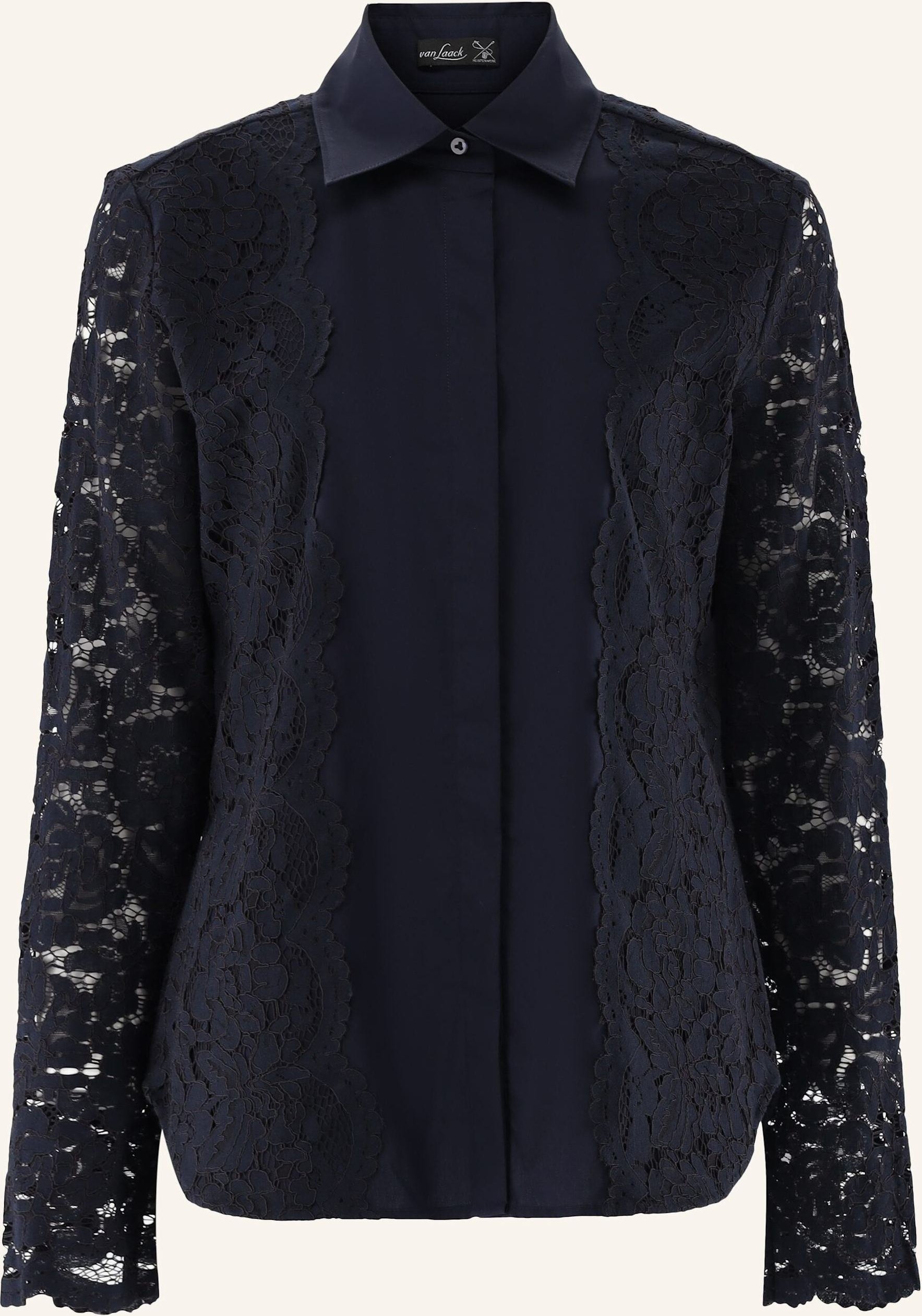 Van Laack Bluse Modern Fit blau