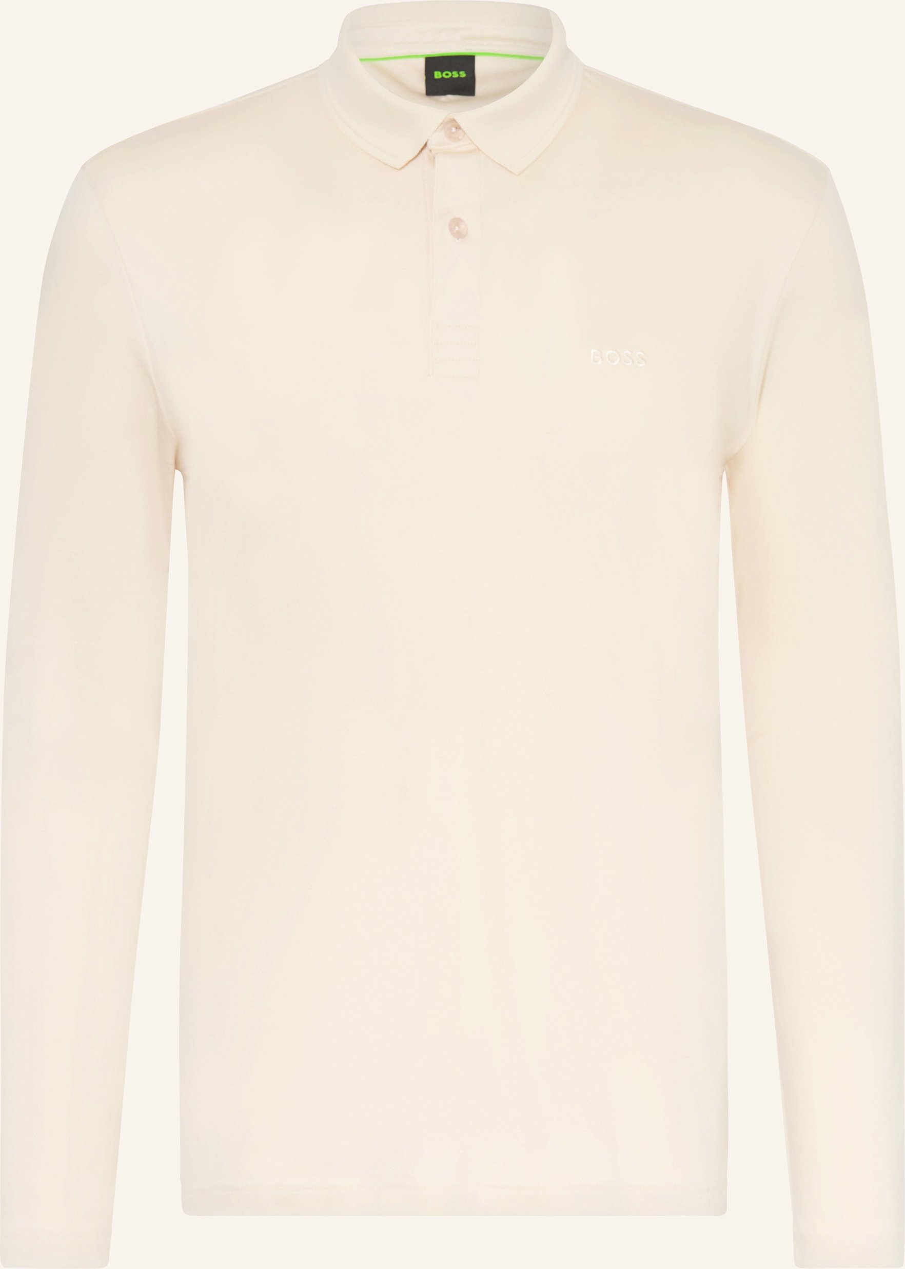 Boss Jersey-Poloshirt Pirol Regular Fit weiss