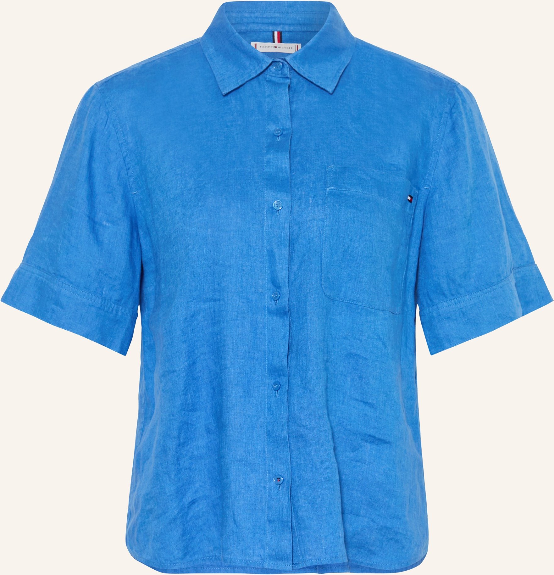 Tommy Hilfiger Hemdbluse Aus Leinen blau