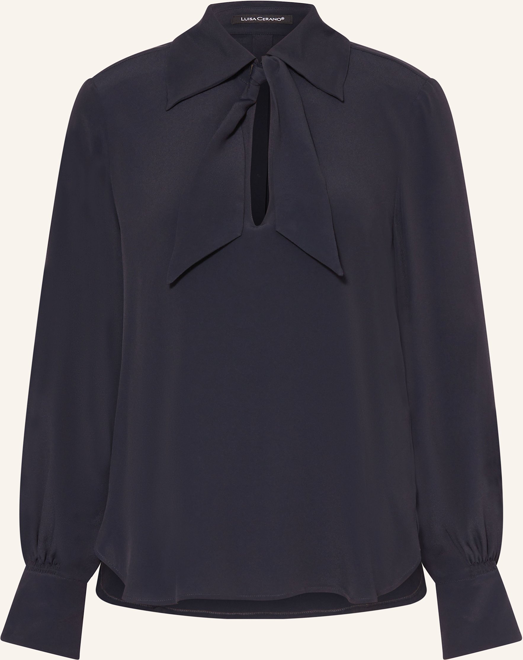 Luisa Cerano Blusenshirt Mit Seide blau