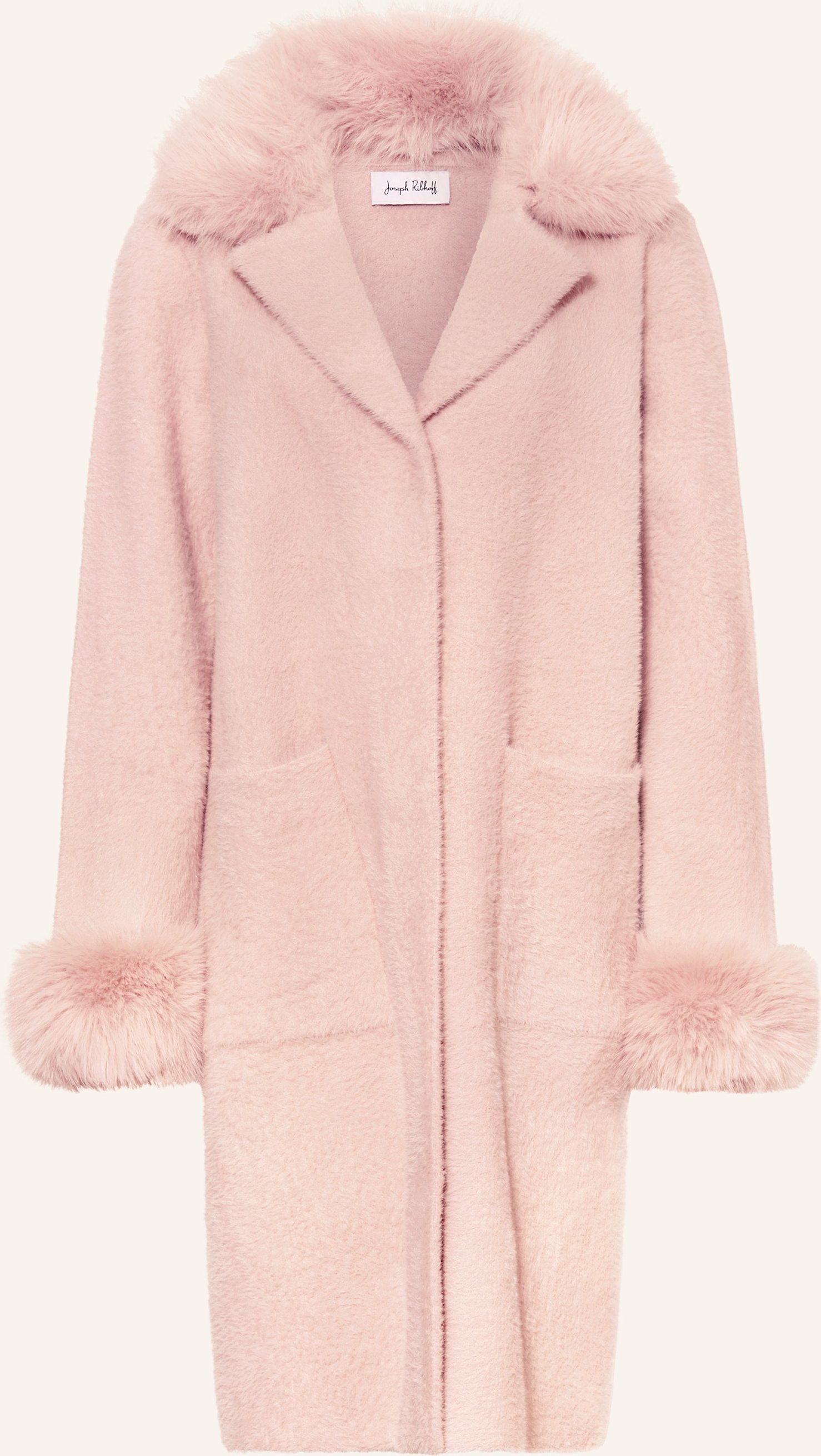 Joseph Ribkoff Mantel Mit Abnehmbarem Kunstfell rosa