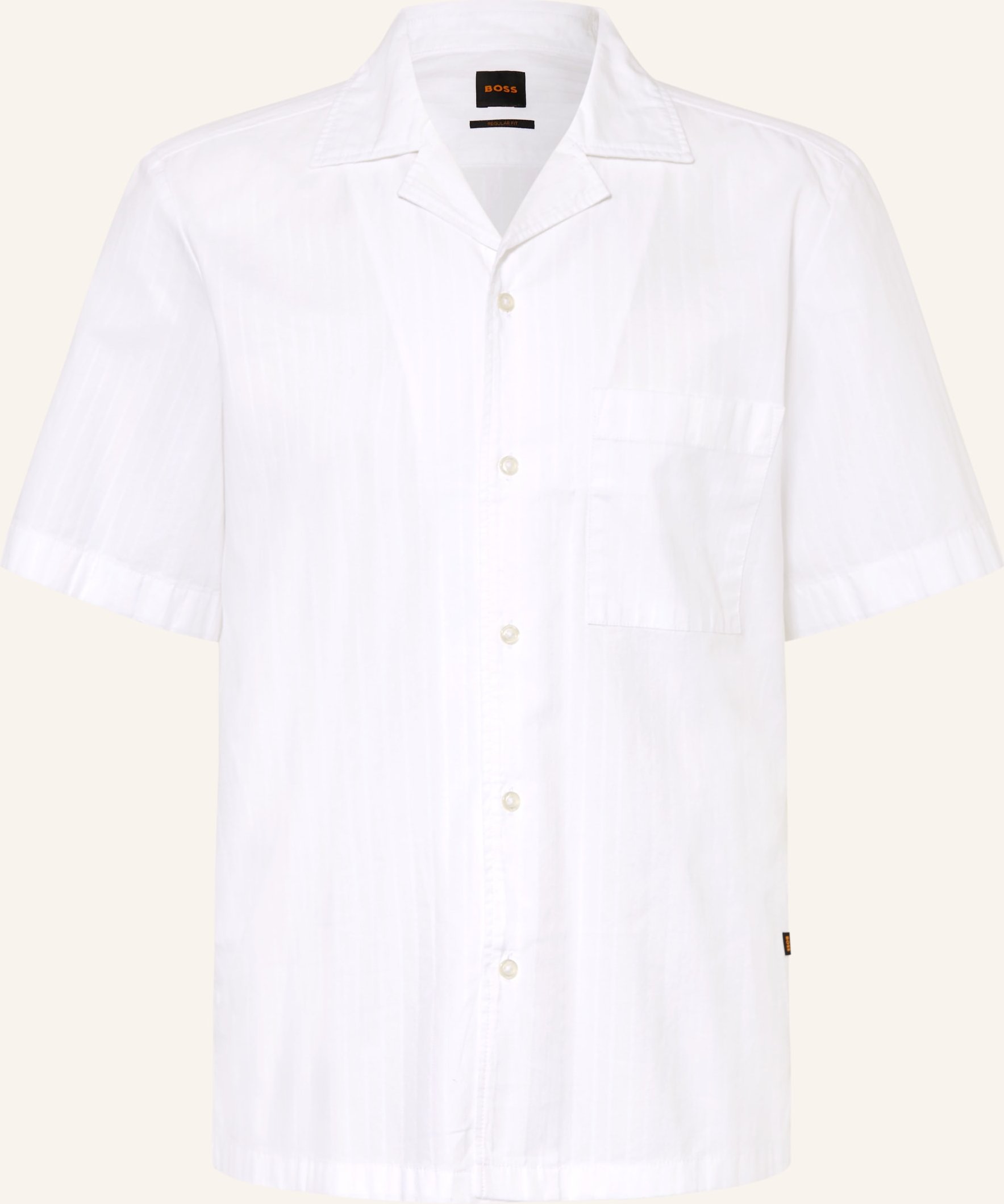 Boss Resorthemd Rayer Regular Fit weiss