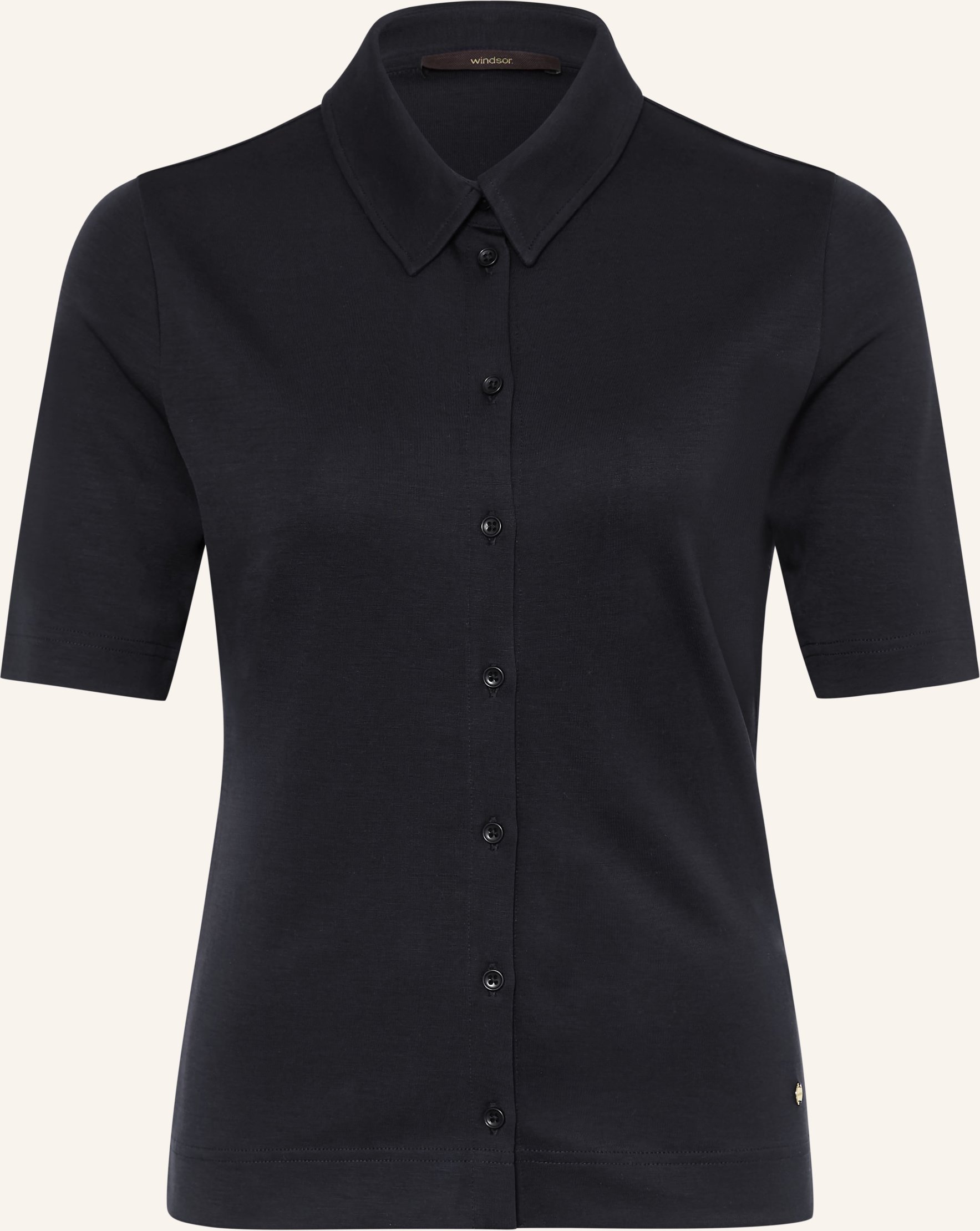 Windsor. Jersey-Poloshirt blau