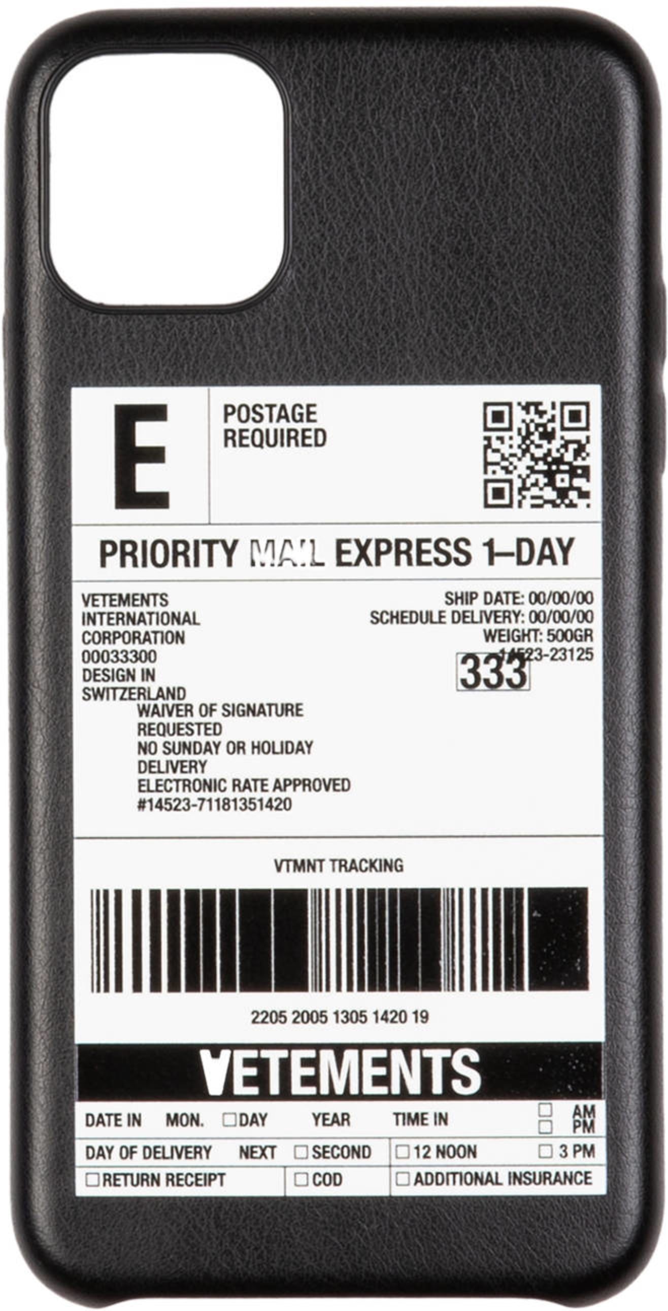 Vetements Smartphone-Hülle schwarz