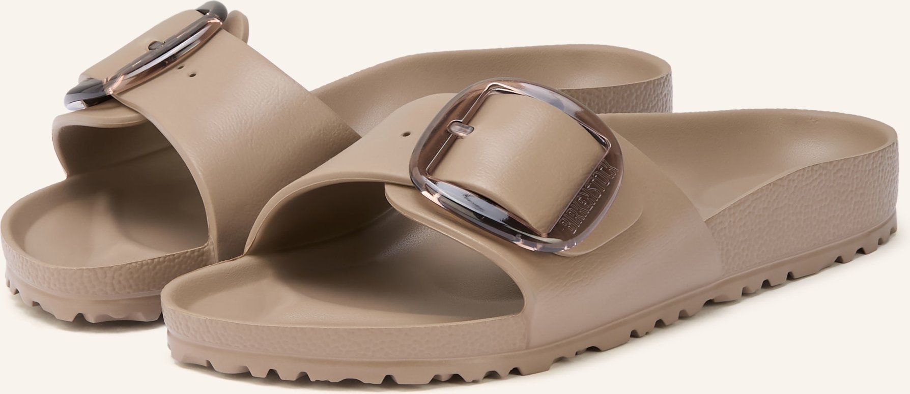 Birkenstock Pantoletten Madrid Big Buckle Eva beige