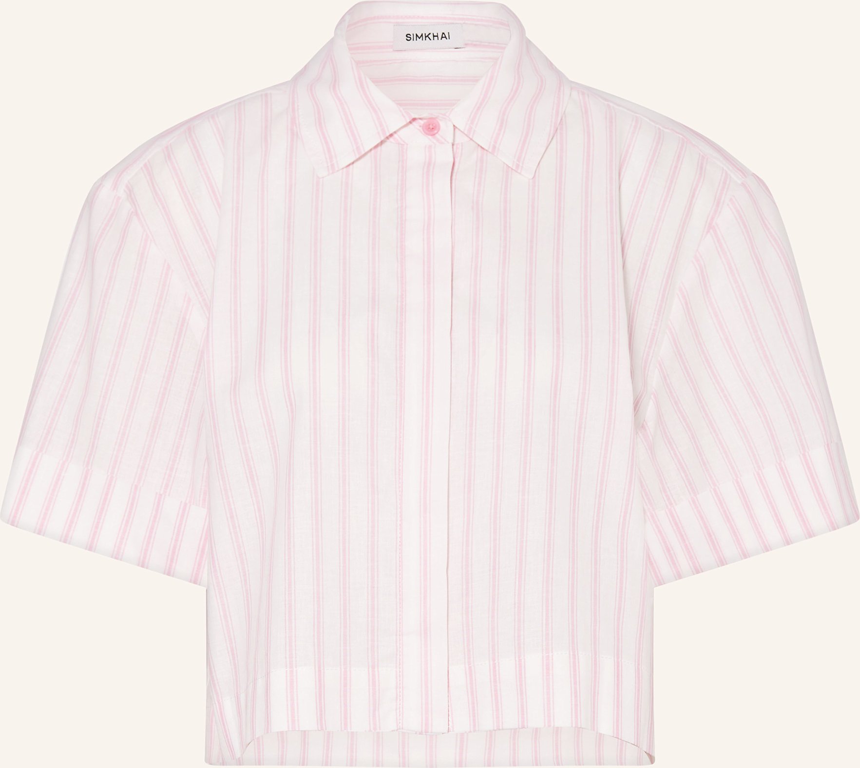 Thumbnail - Simkhai Hemdbluse Ryett Mit Leinen rosa