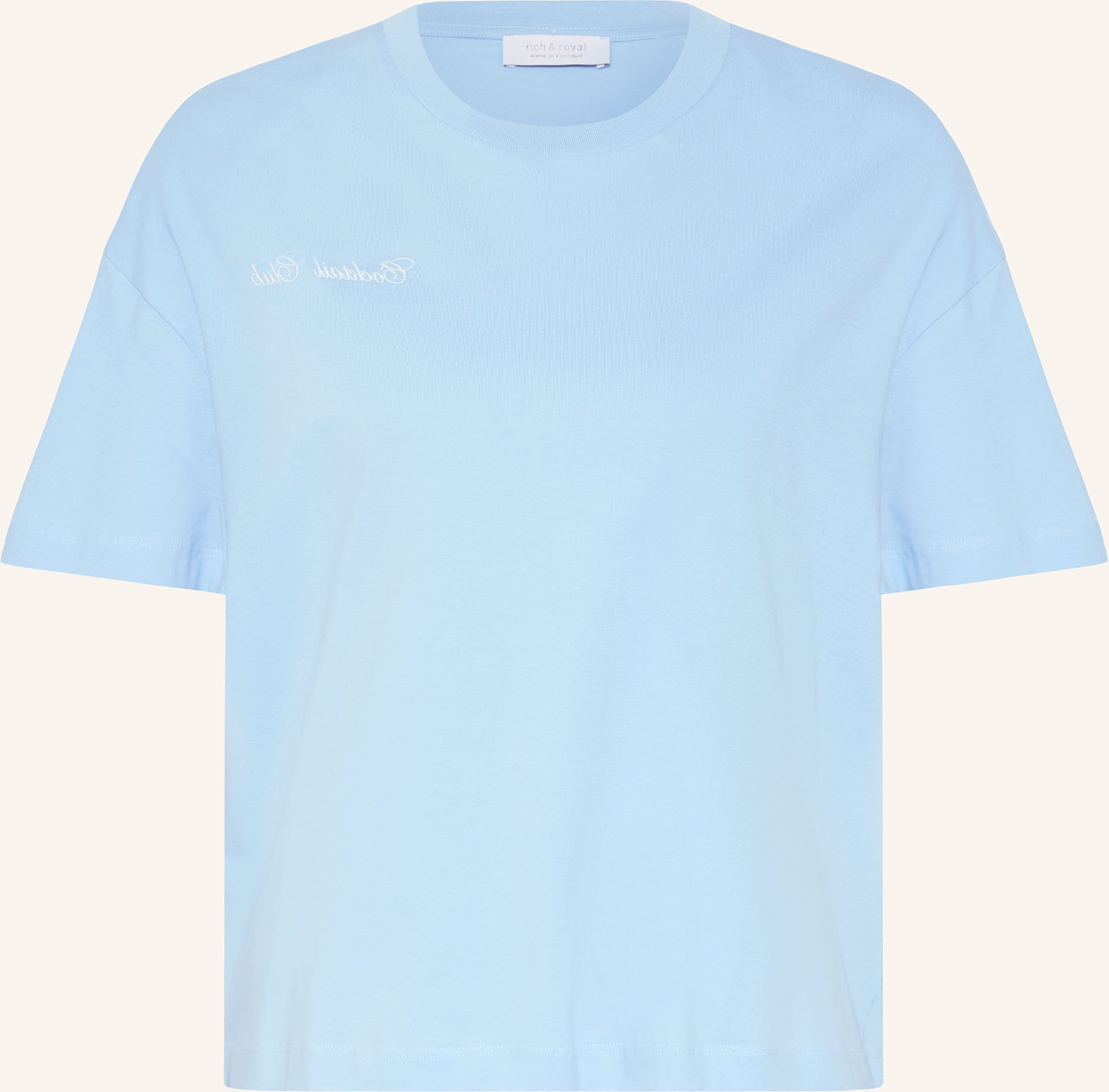Rich & Royal T-Shirt Mit Schmucksteinen blau