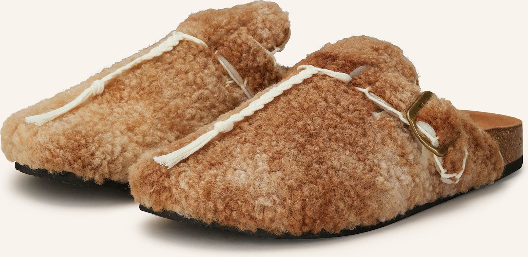 Arizona Love Mules Mit Teddyfell beige