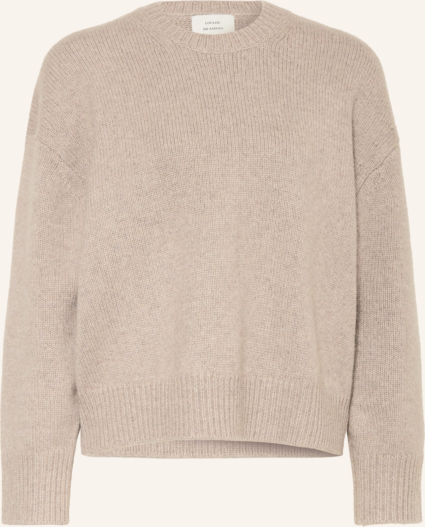 Loulou De Saison Oversized-Pullover Pia Aus Cashmere grau