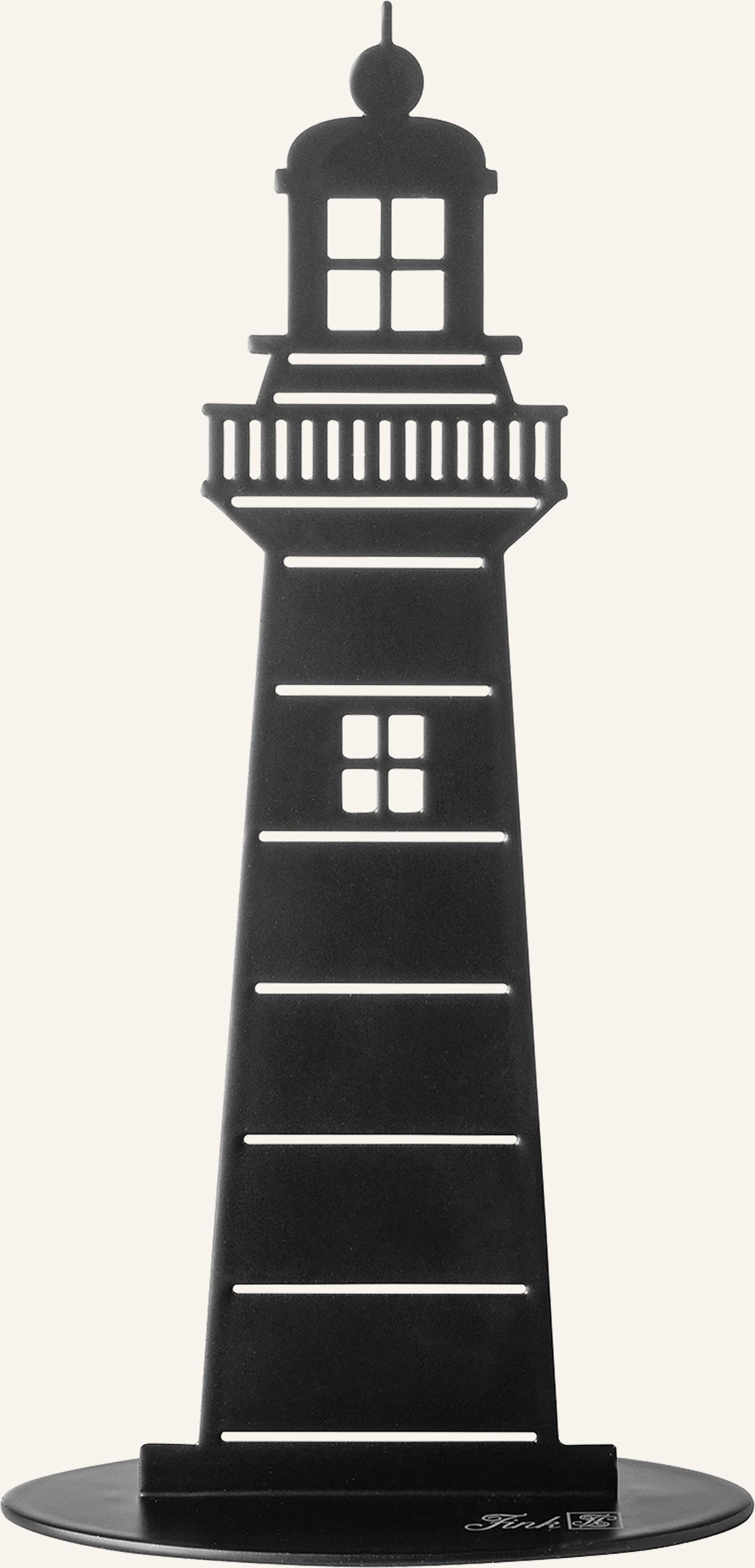 Fink Deko-Leuchtturm Lighthouse schwarz
