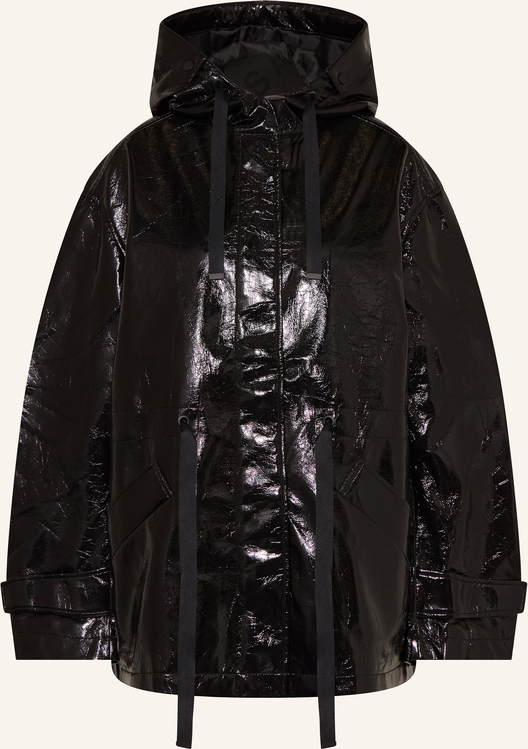 Thumbnail - Allsaints Jacke Kelsie In Lederoptik schwarz