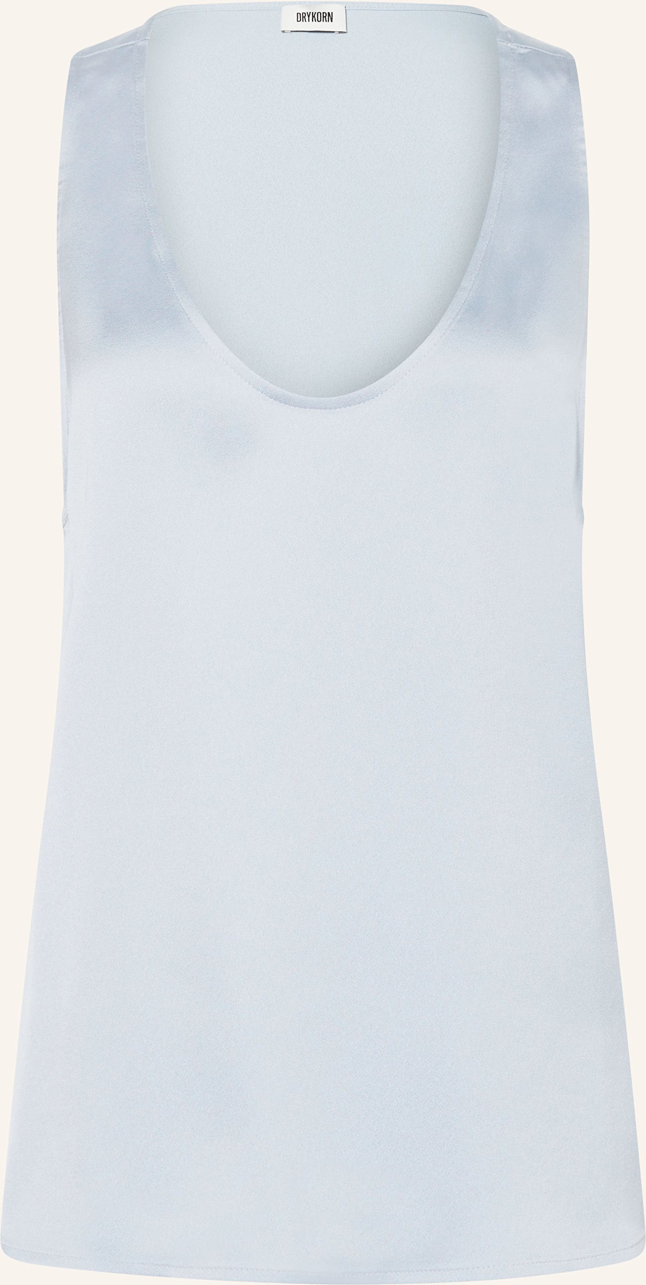 Drykorn Blusenshirt Aminah Aus Satin blau