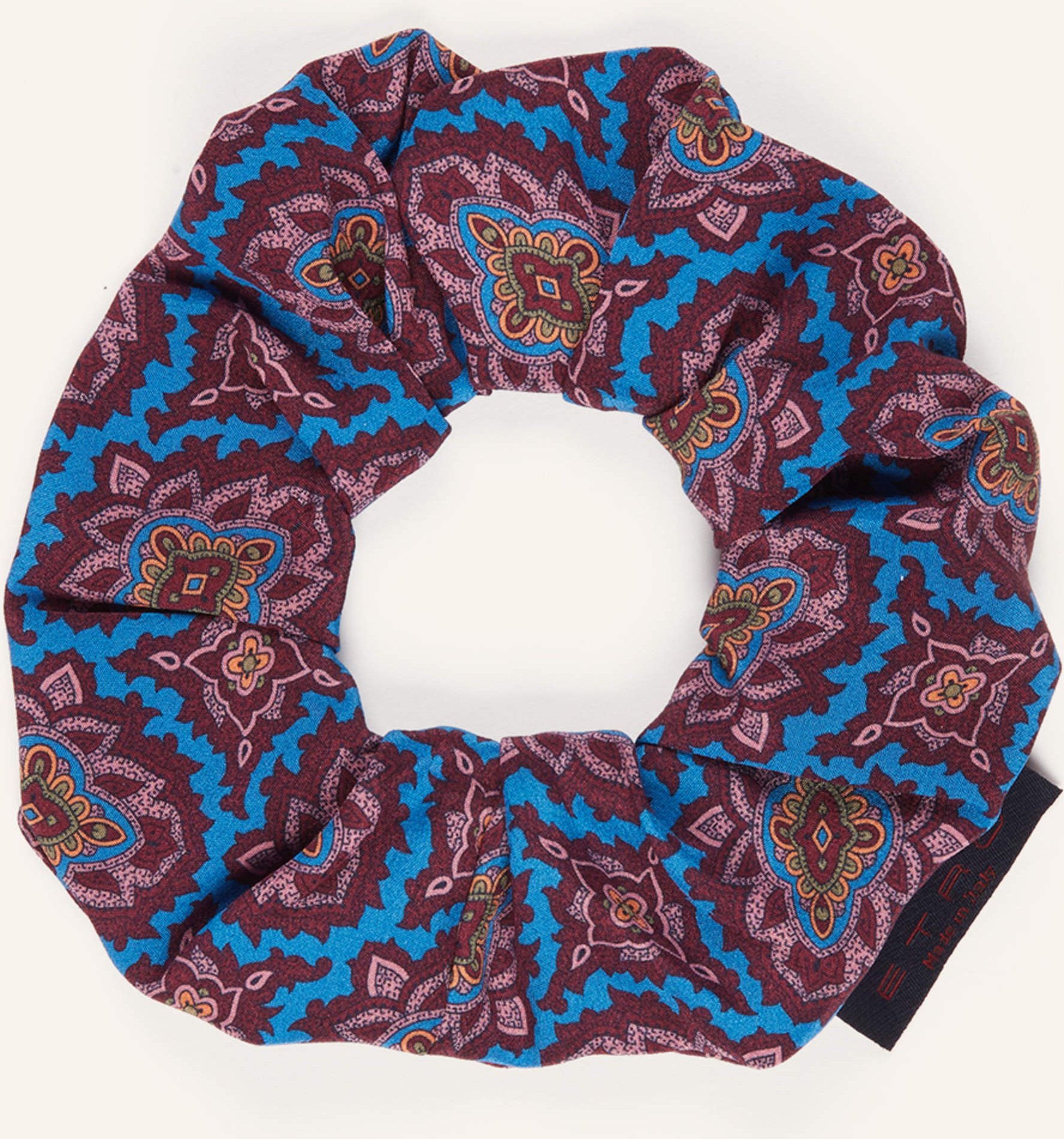 Etro Haargummi Aus Seide blau