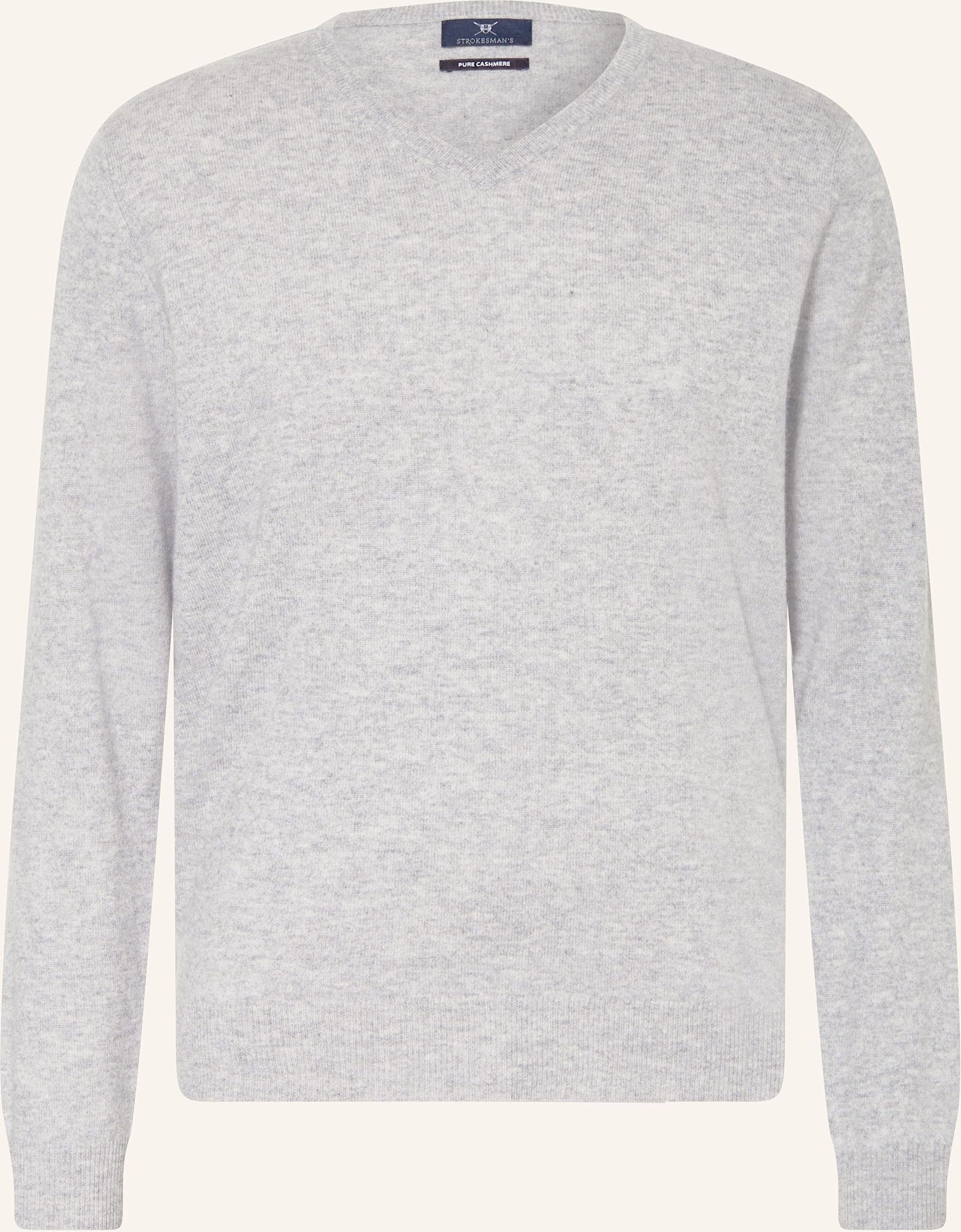Strokesman's Cashmere-Pullover grau