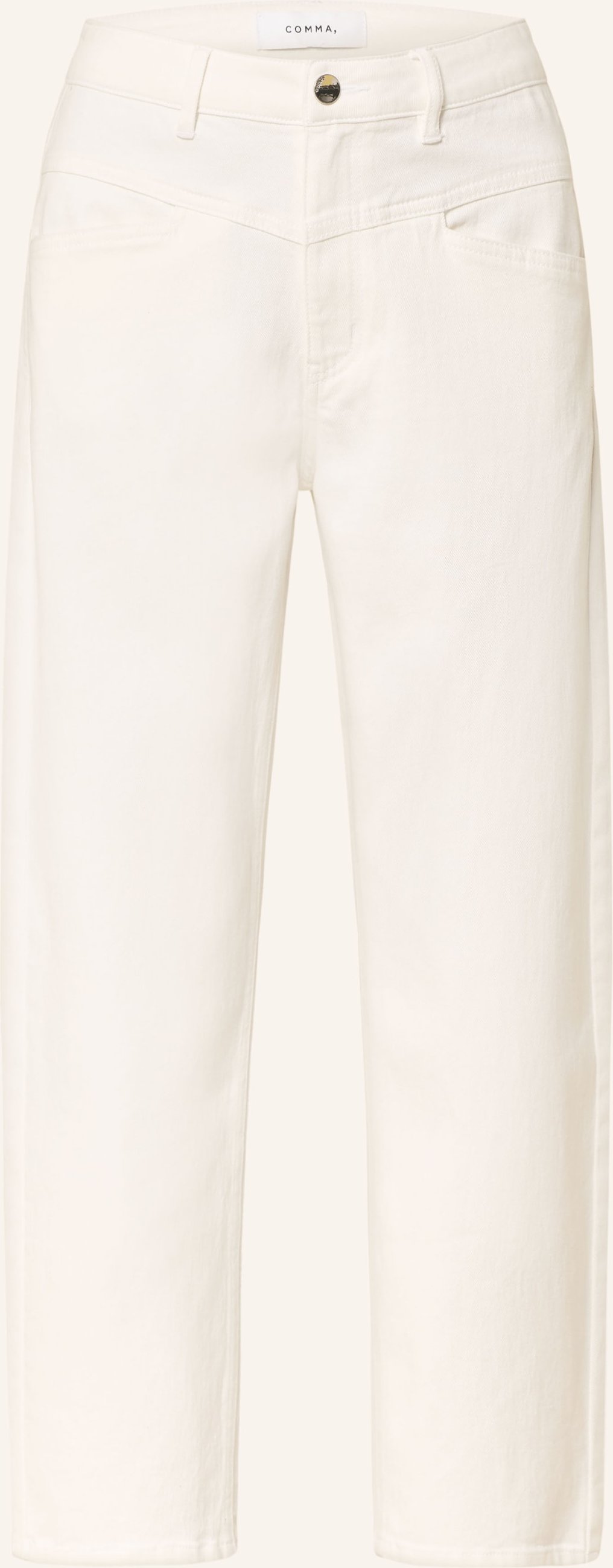 Comma Barrel Jeans weiss