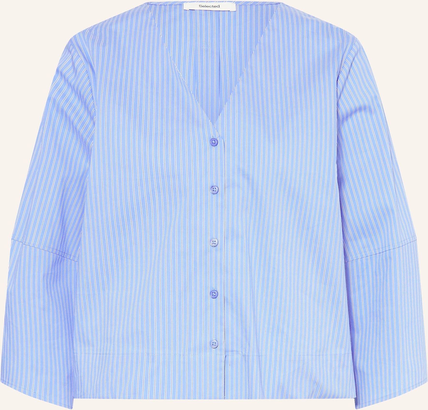 Selected Femme Bluse Mit 3/4-Arm blau