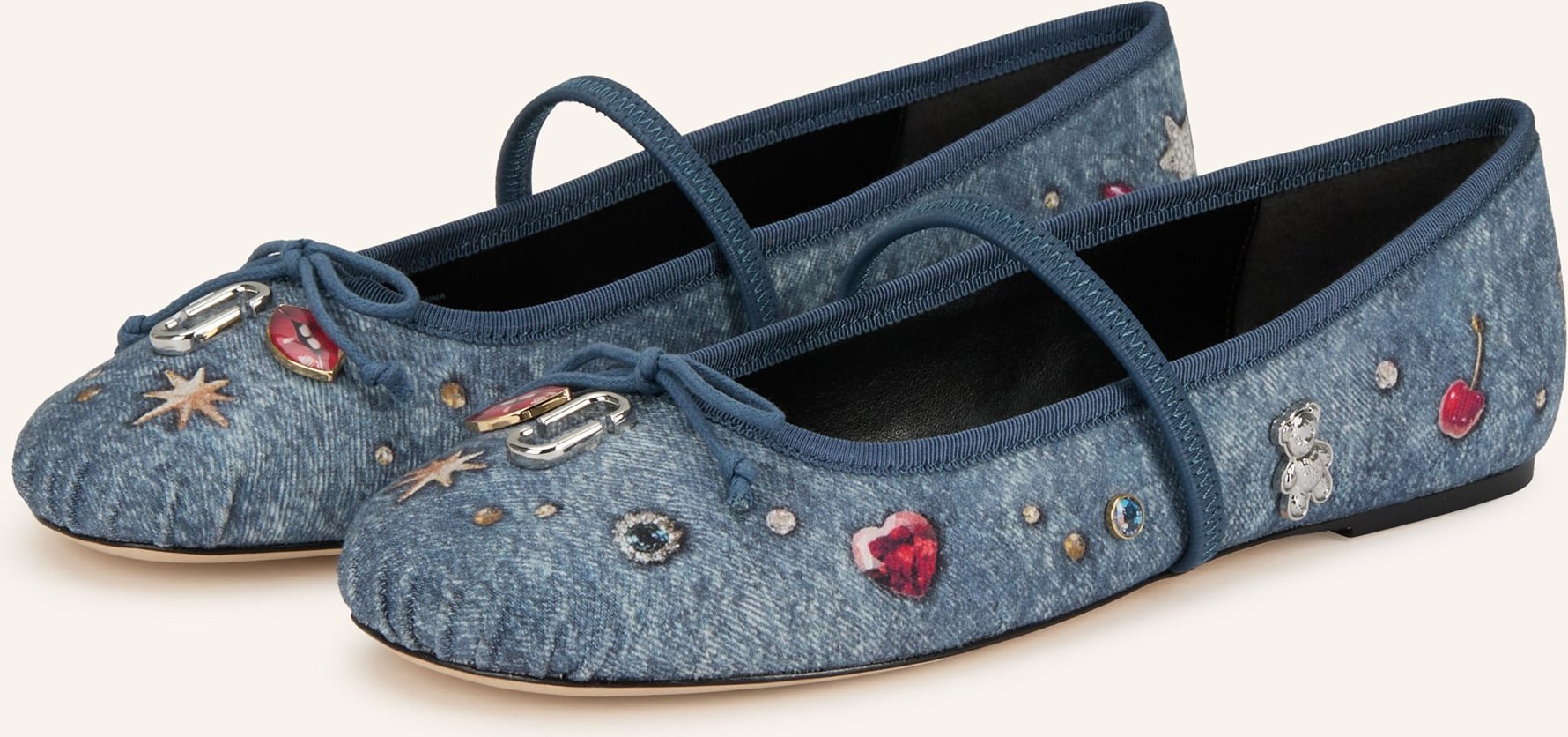 Marc Jacobs Mary-Jane-Ballerinas The Sabrina Ballerina blau