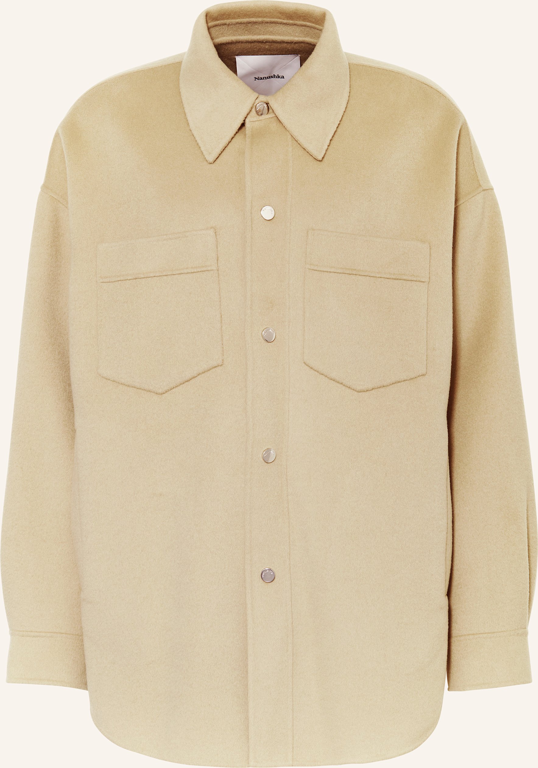 Thumbnail - Nanushka Overjacket Martin beige