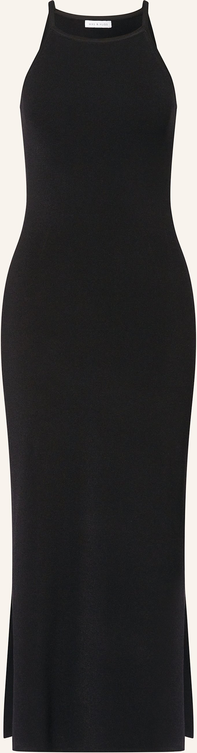 Mrs & Hugs Strickkleid schwarz