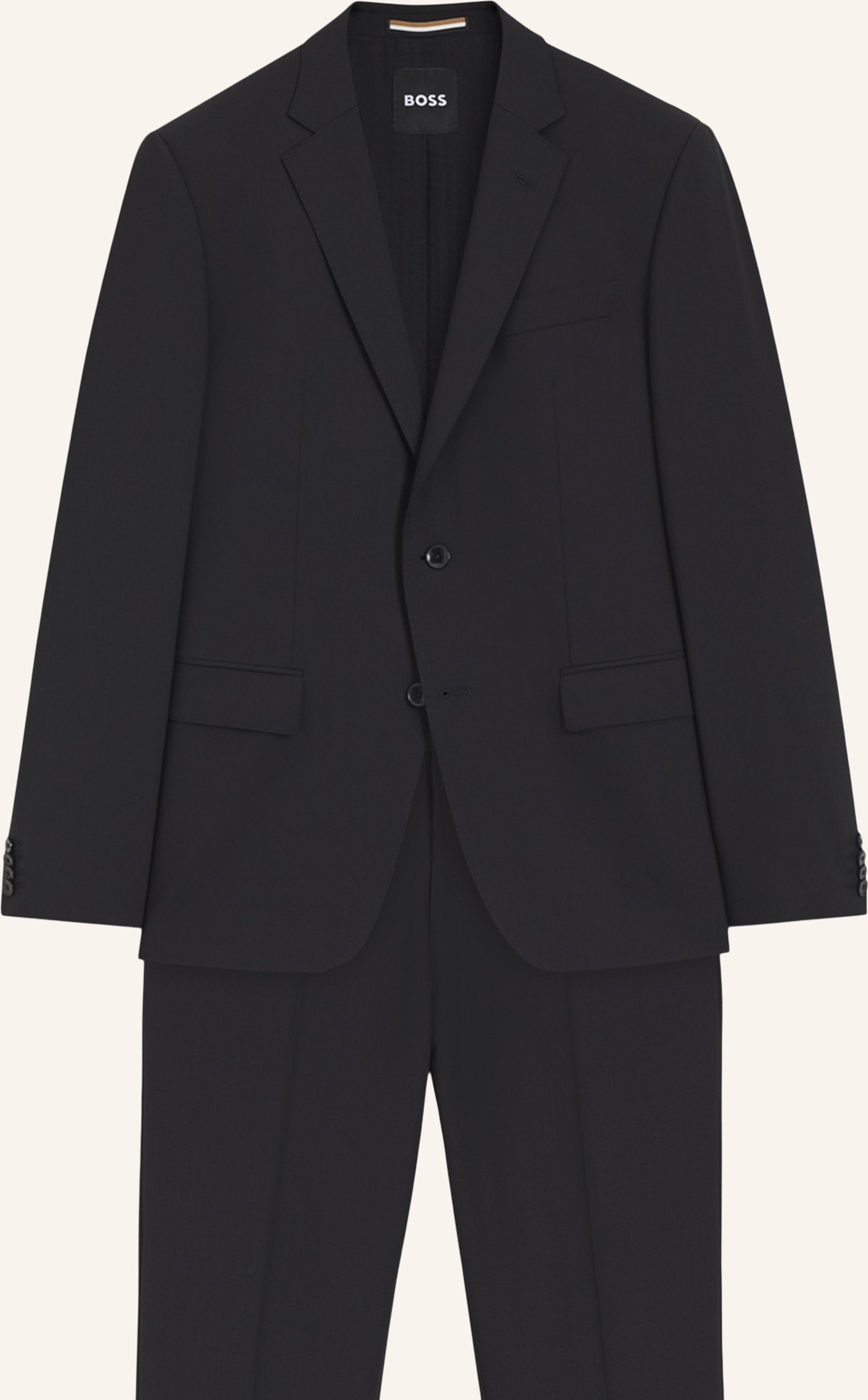 Boss Business Anzug H-Huge-2pcs-224 Slim Fit schwarz