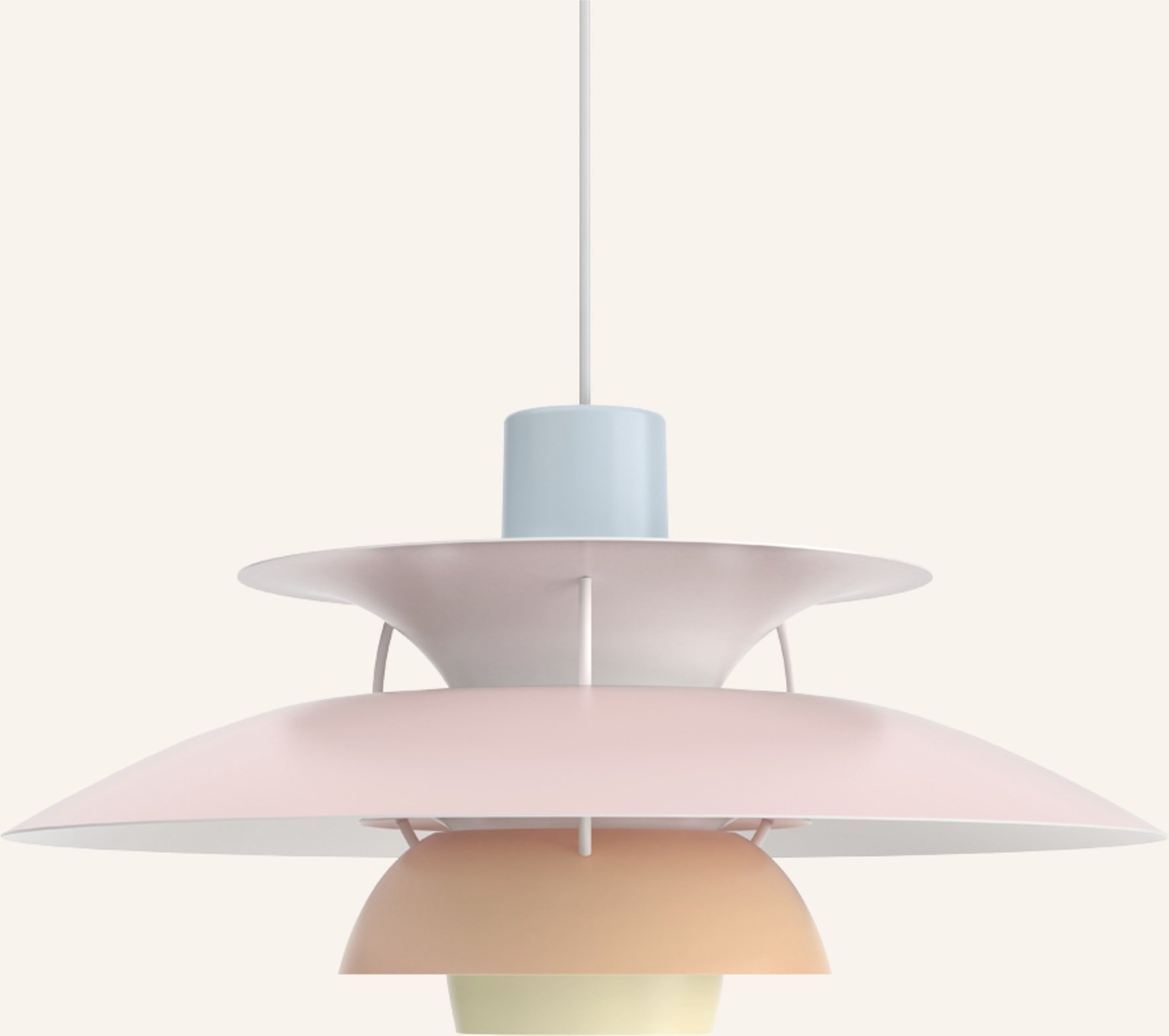 Louis Poulsen Pendelleuchte Ph 5 rosa