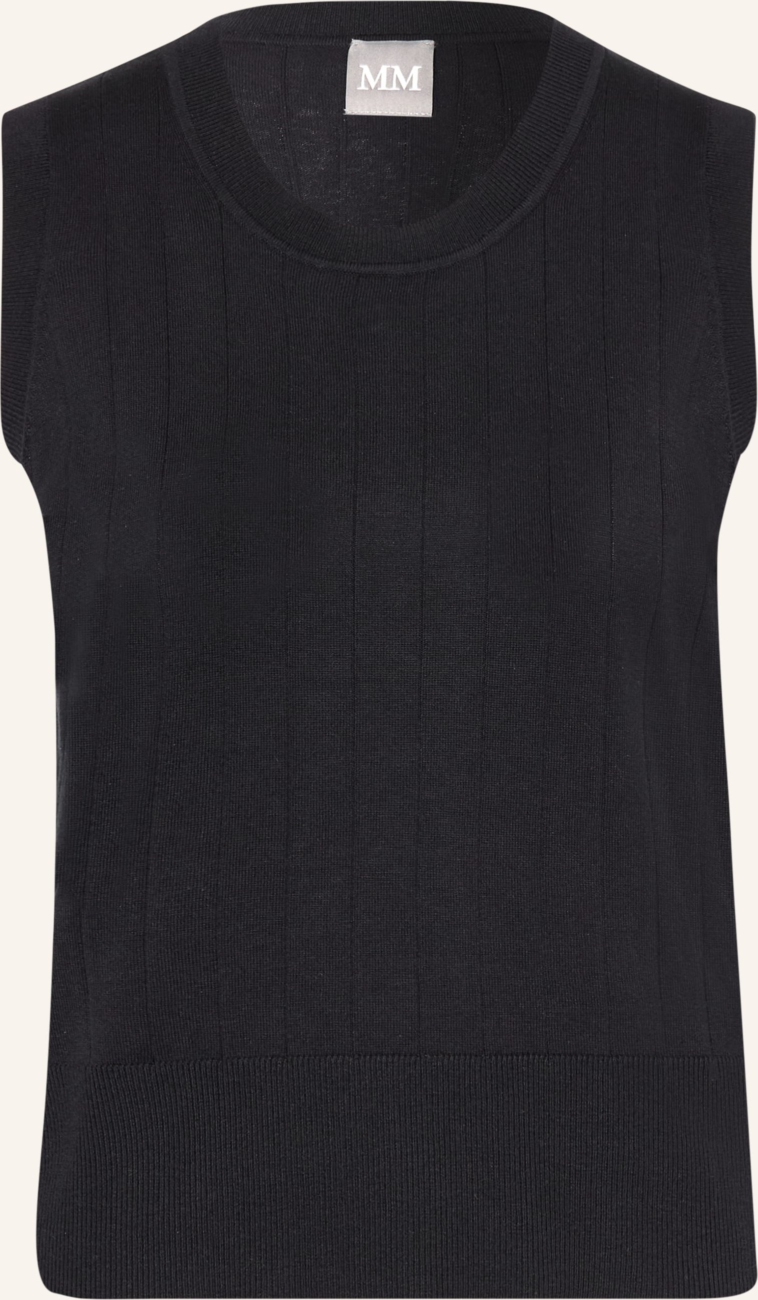 Mm By Max Mara Stricktop Riva Aus Seide blau